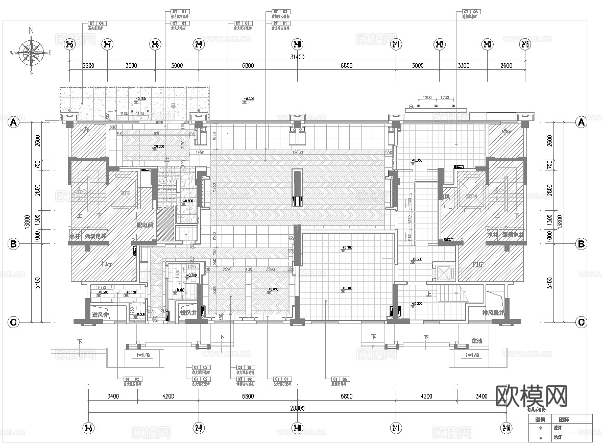特色中餐厅 最新全套施工图合集cad施工图