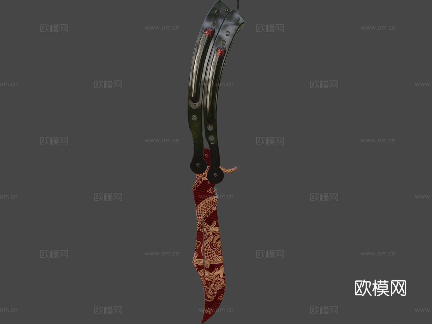 蝴蝶爱豆兔3d模型下载（渲染图7）