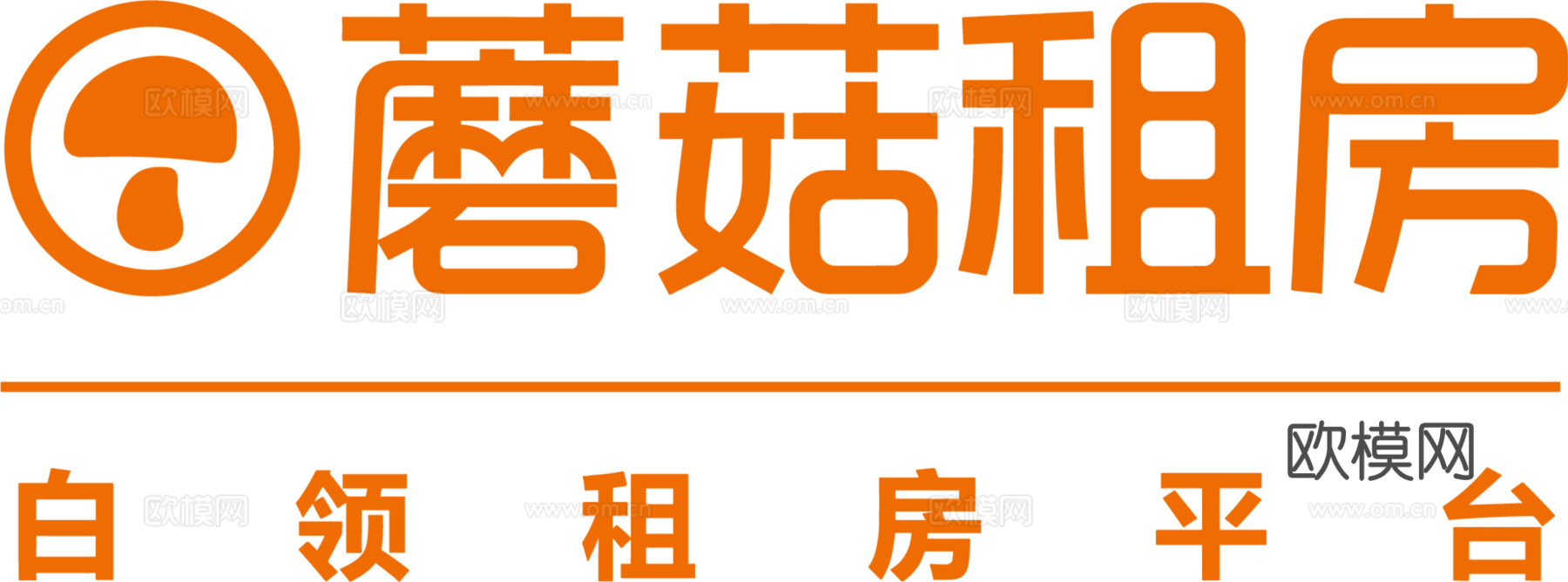 蘑菇租房，租房找房logo