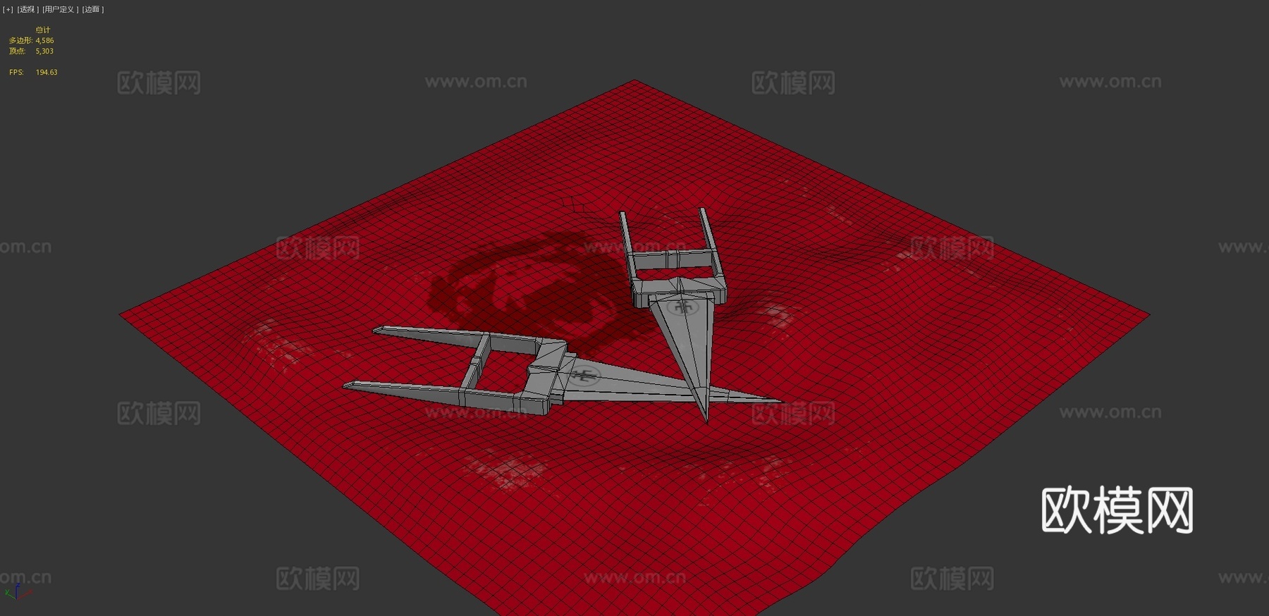猴子泰坦卡塔尔匕首3d模型下载（渲染图4）