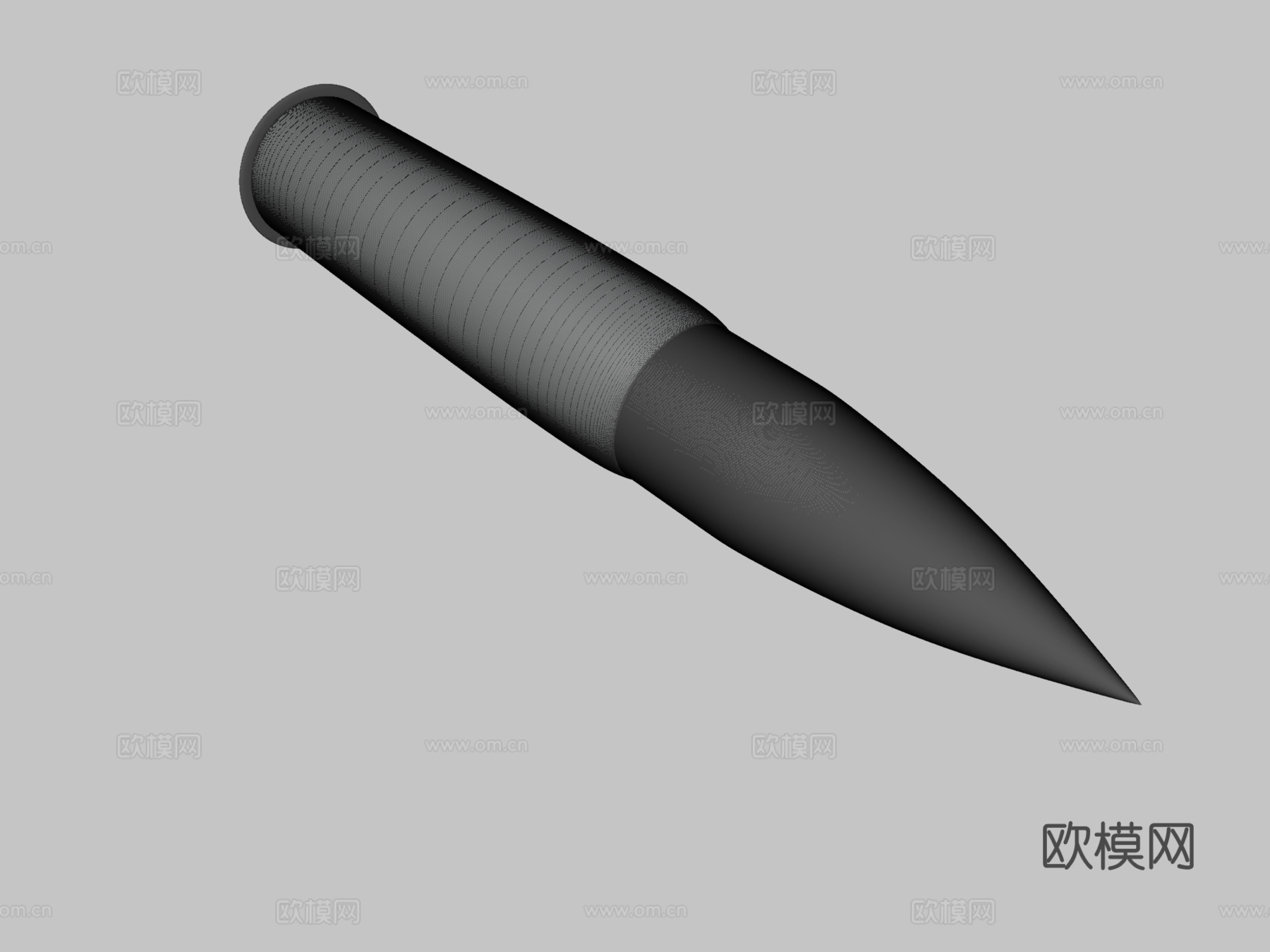 狙击弹3d模型下载（渲染图3）