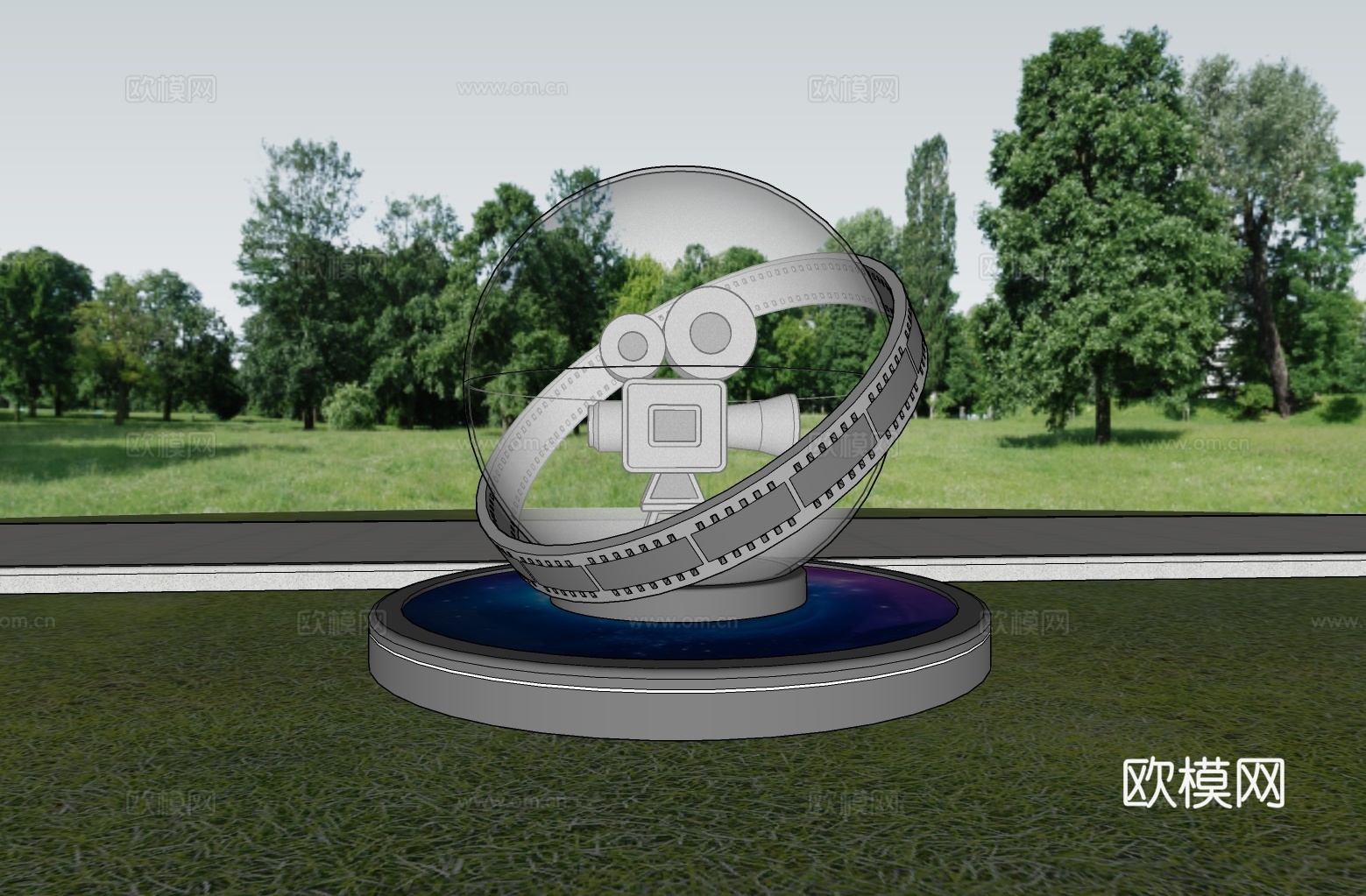 科技美陈 科技导视 公园导视 美陈导视su模型