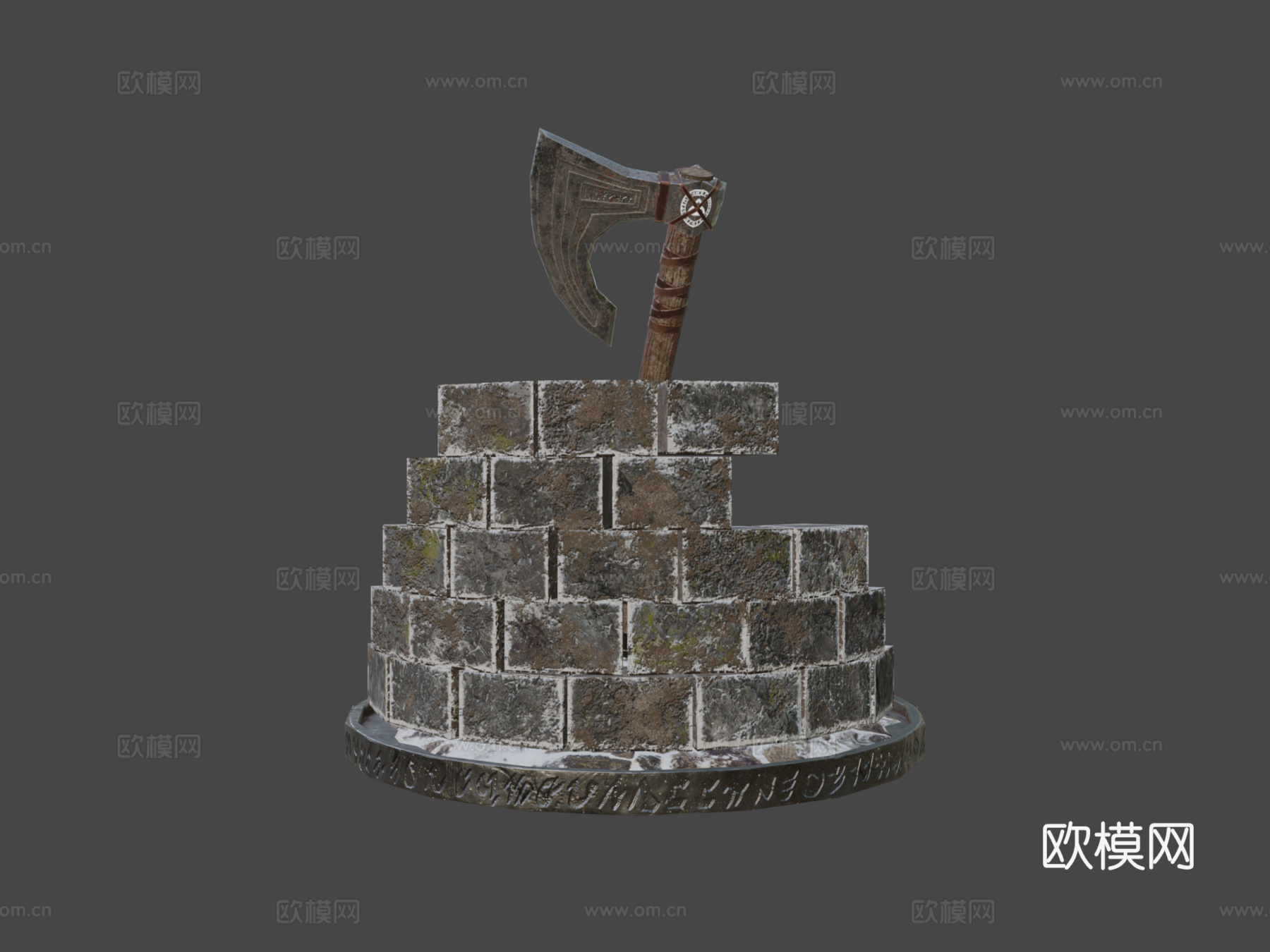维京战斧3d模型下载（渲染图5）