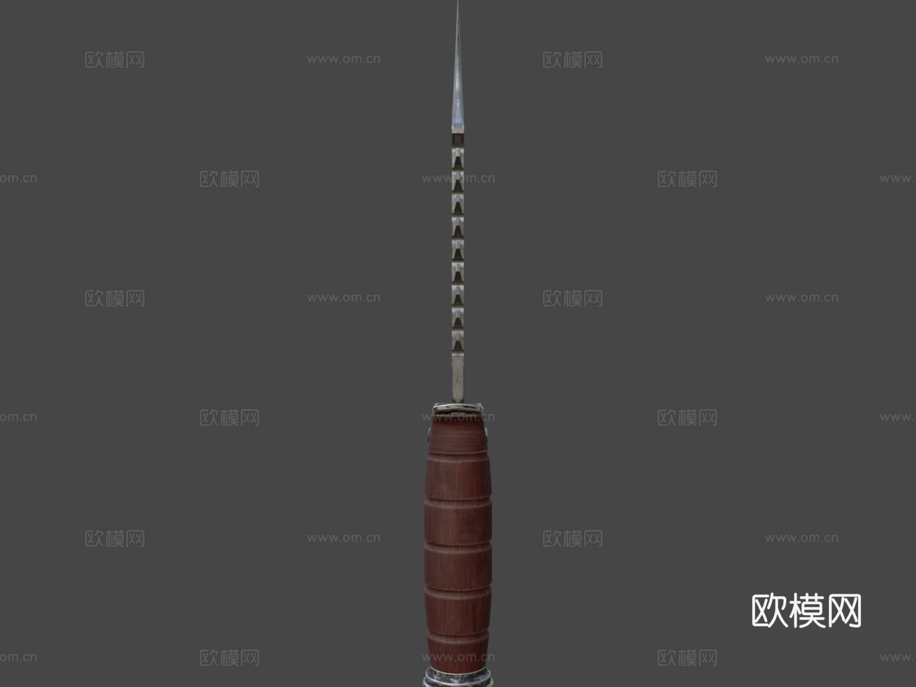 军刀低多边形3d模型下载（渲染图5）