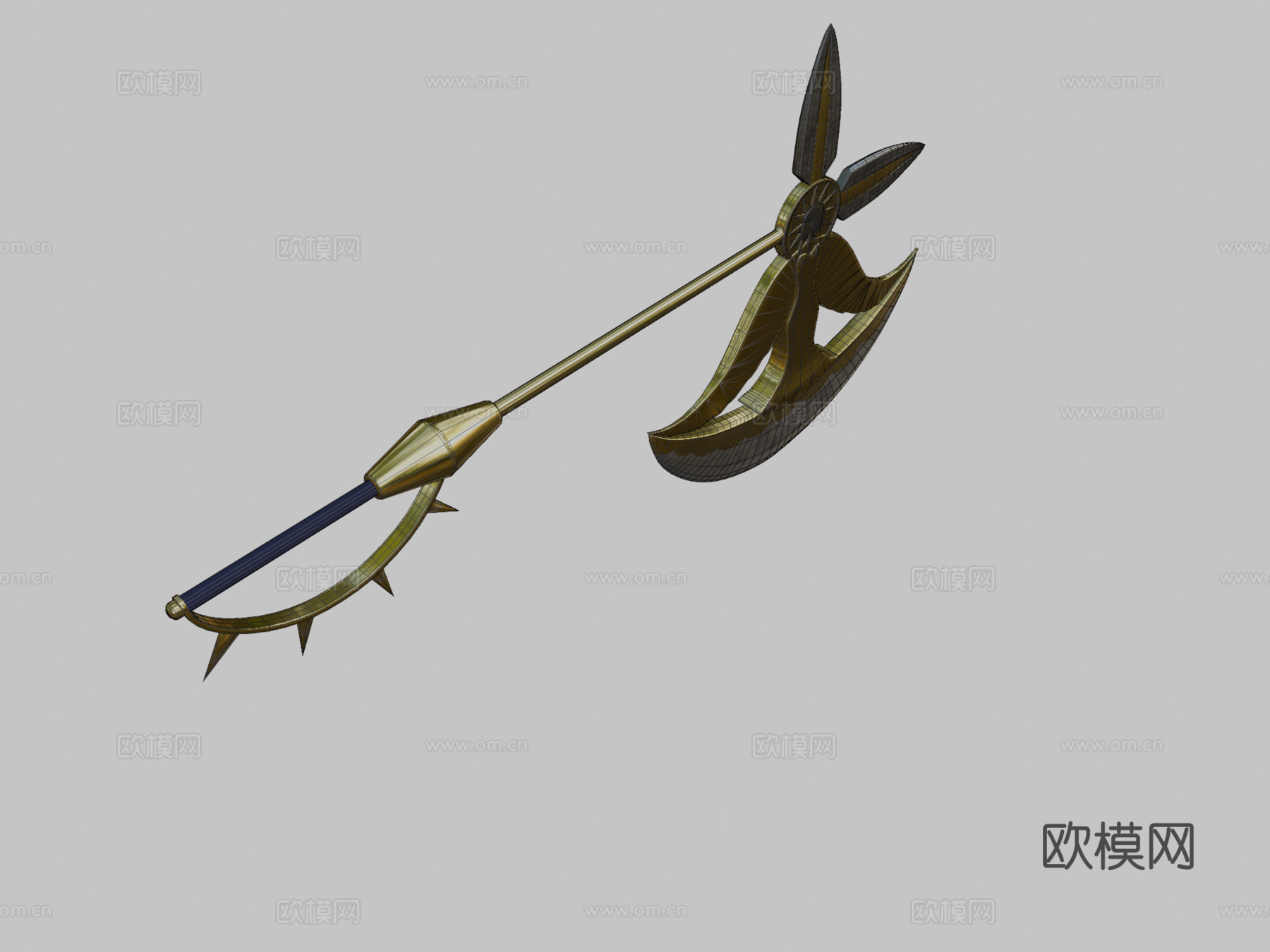 神圣战斧里塔3d模型下载（渲染图2）