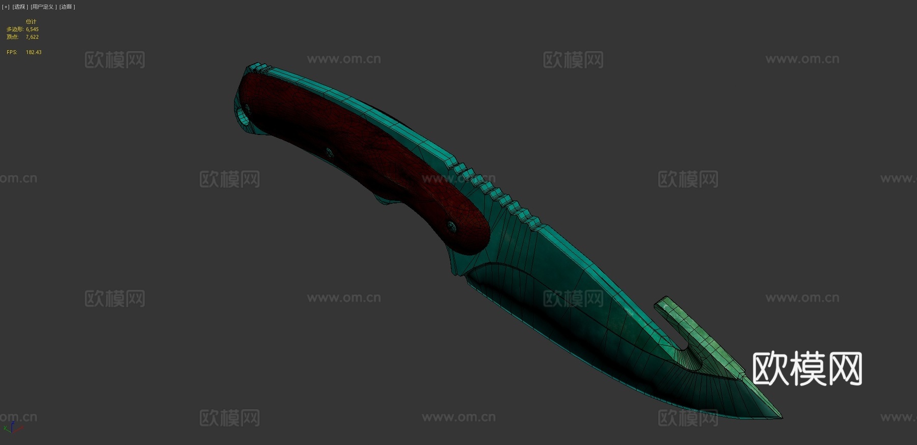 肠刀泻湖3d模型下载（渲染图4）