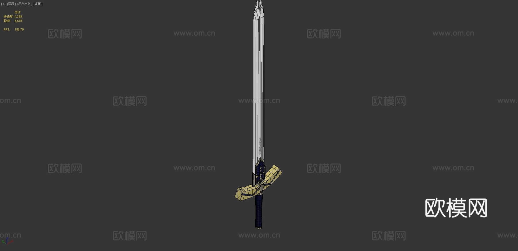 命运之剑3d模型下载（渲染图4）