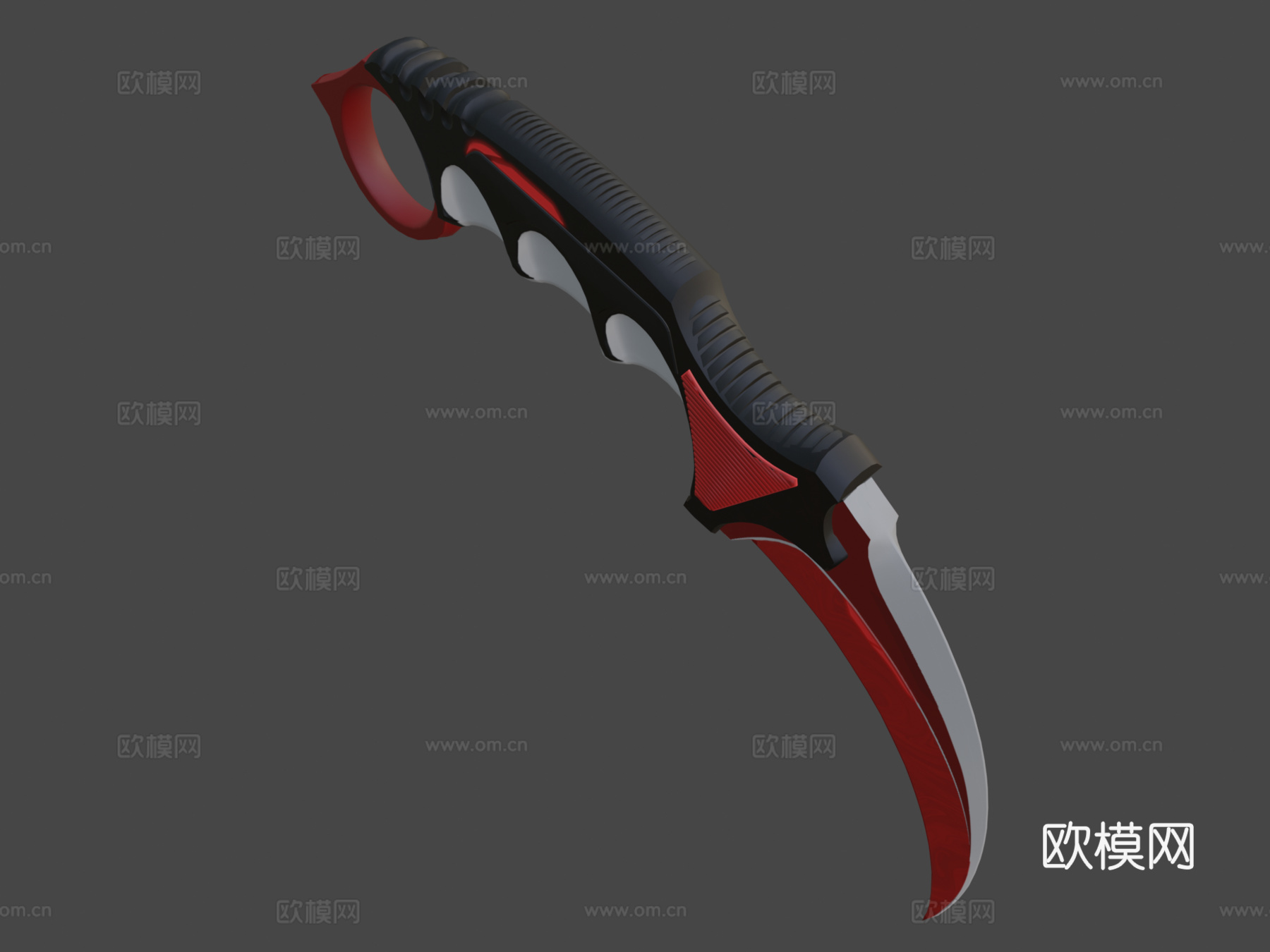 爪刀瞬间分裂3d模型下载（渲染图1）