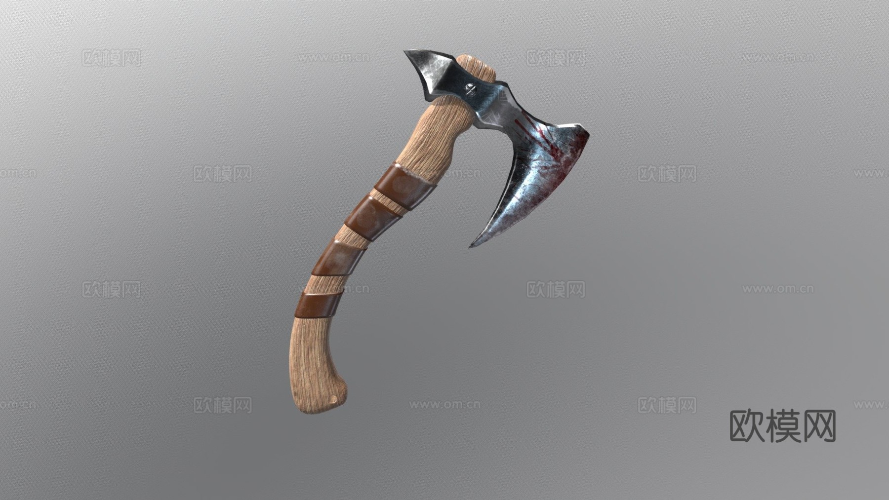 染血投斧3d模型下载（渲染图1）