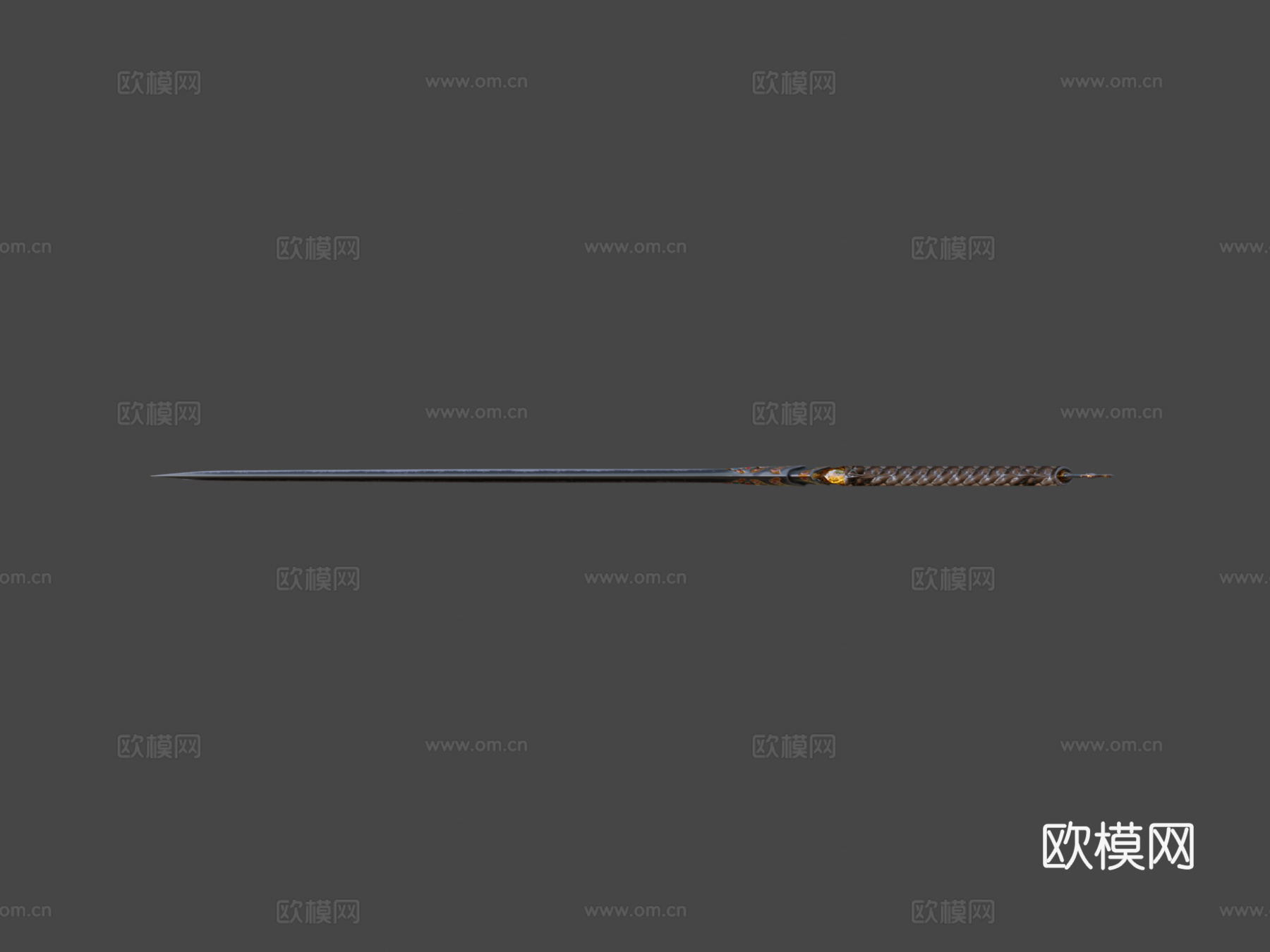 剑.低多边形3d模型下载（渲染图8）