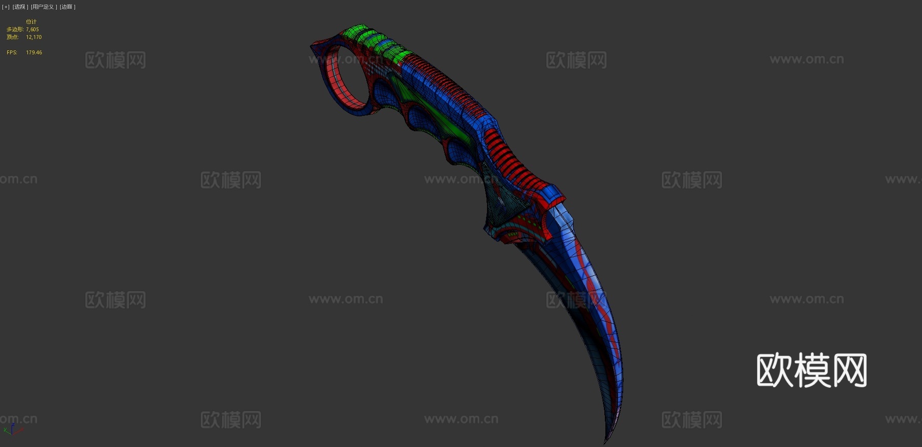 爪刀萨雷克斯3d模型3d模型下载（渲染图4）