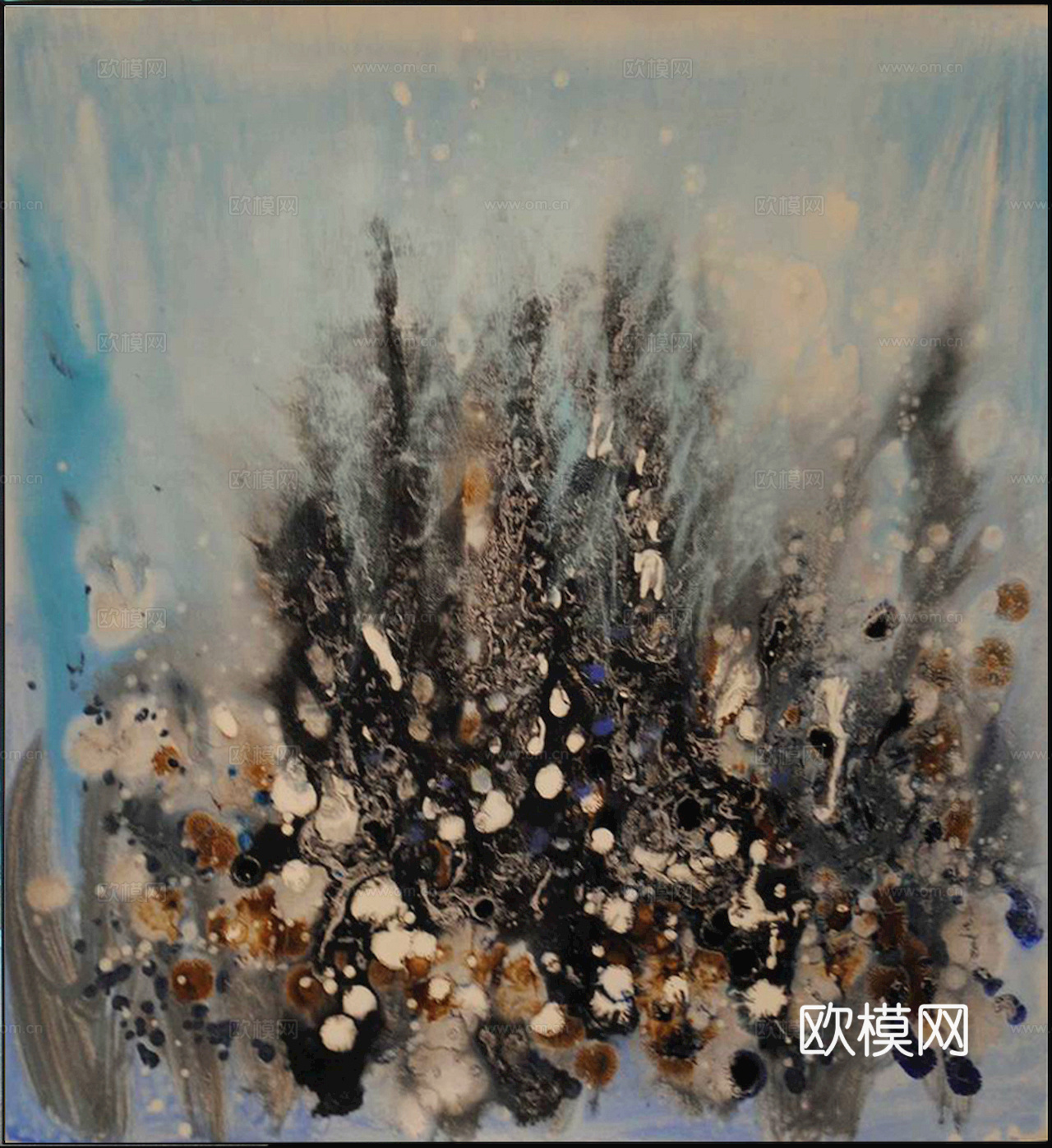 中式新中式挂画壁画字画山水花鸟背景墙壁纸装饰画抽象画油画下载