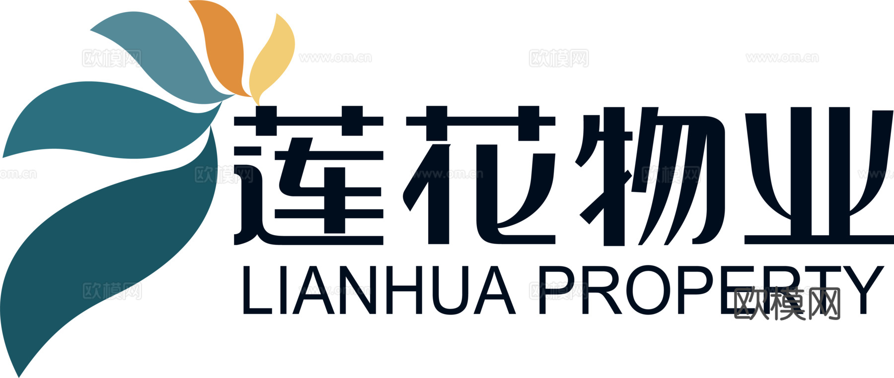 莲花物业，物业管理logo