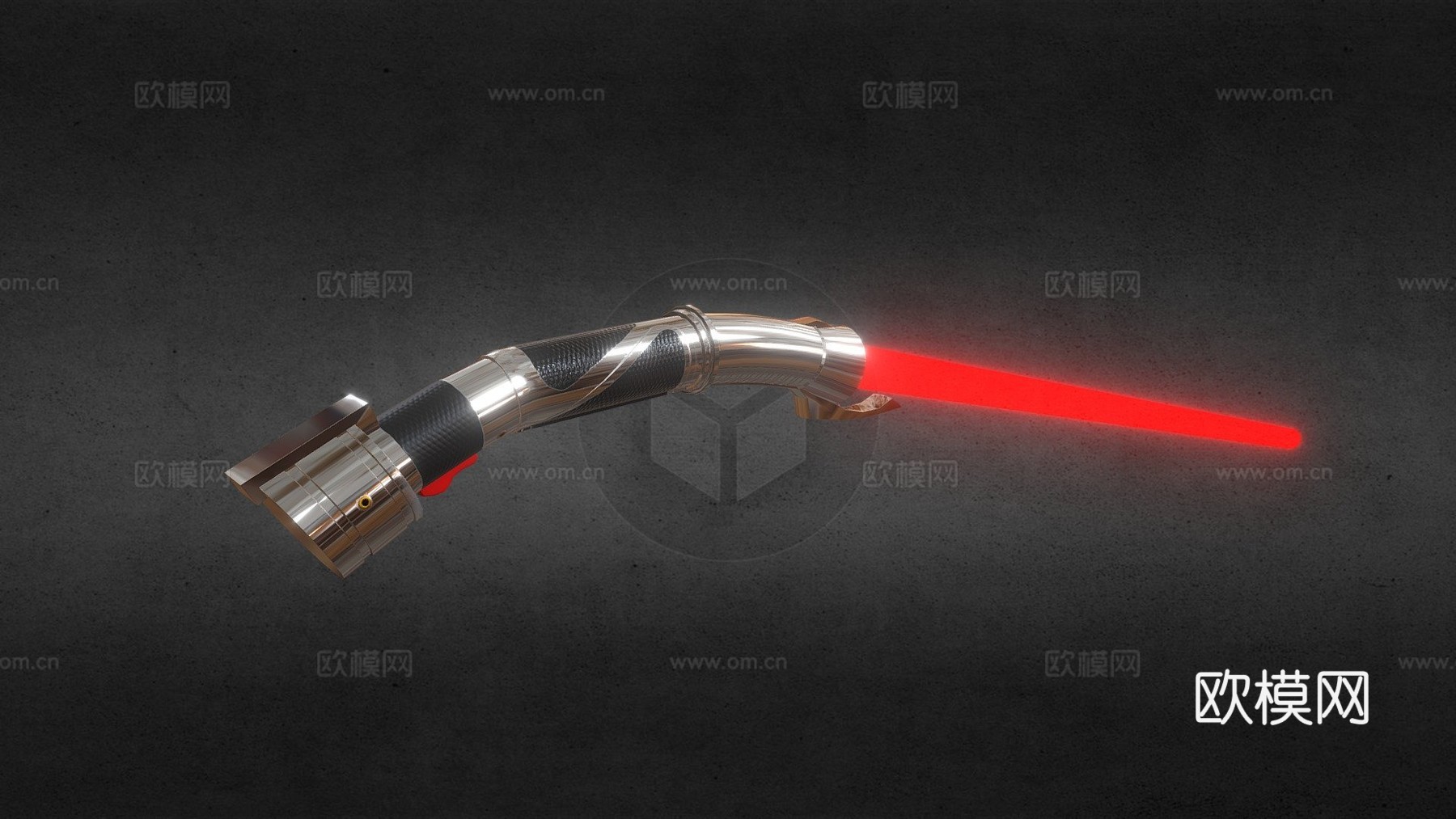 杜库伯爵的光剑3d模型下载（渲染图1）