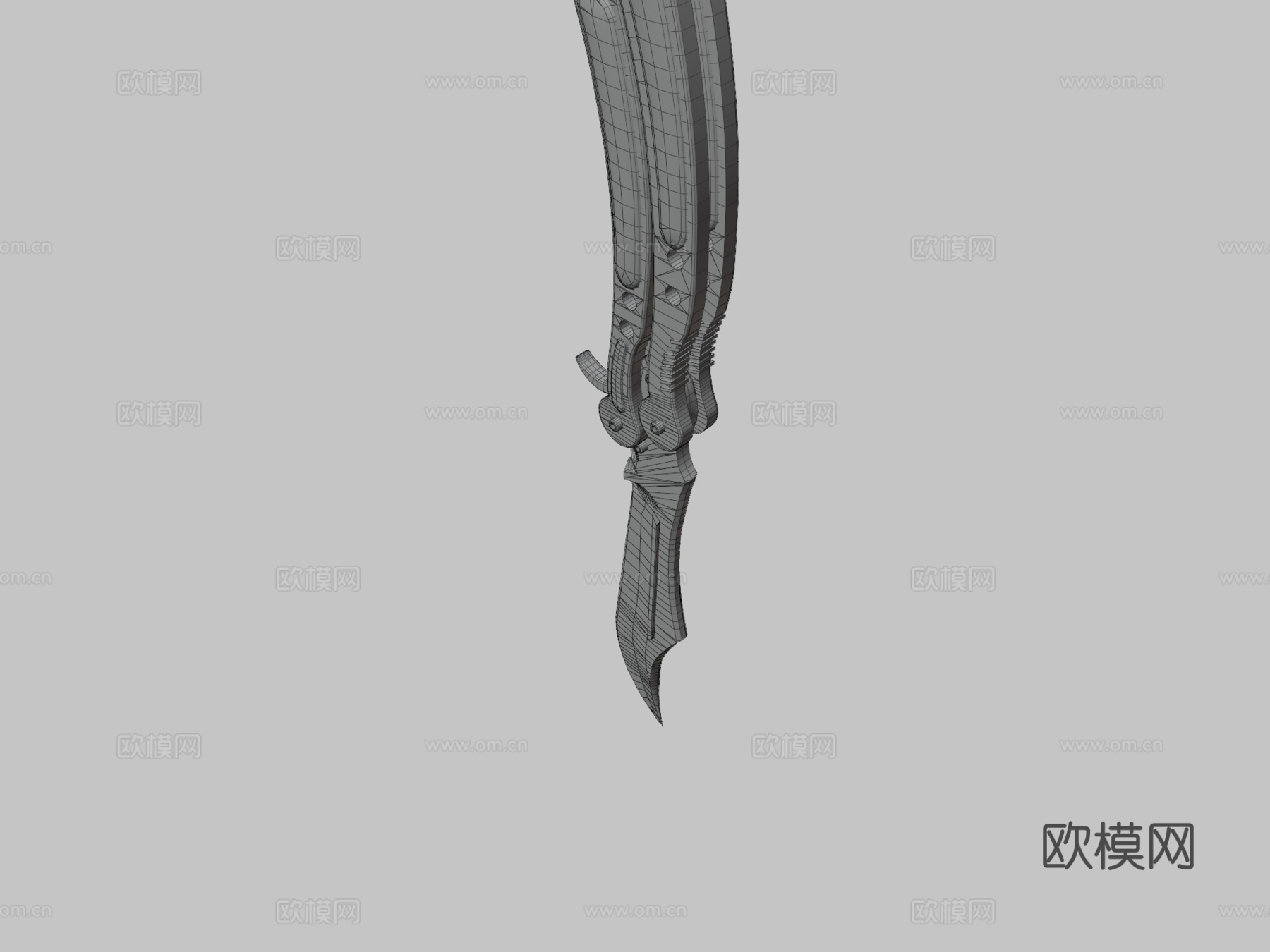 蝴蝶爱豆兔3d模型下载（渲染图3）