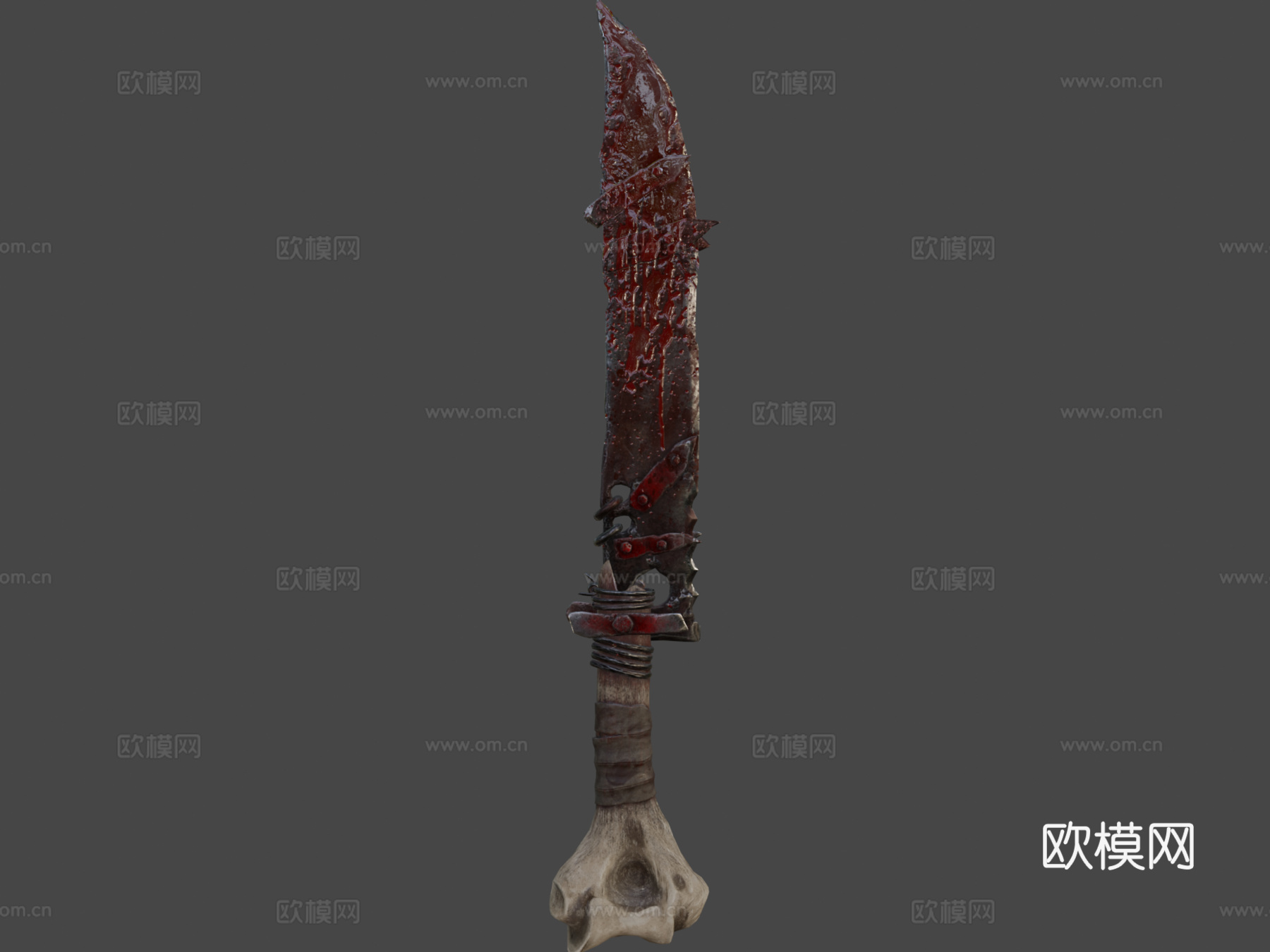 定制砍刀套装刀3d模型下载（渲染图5）