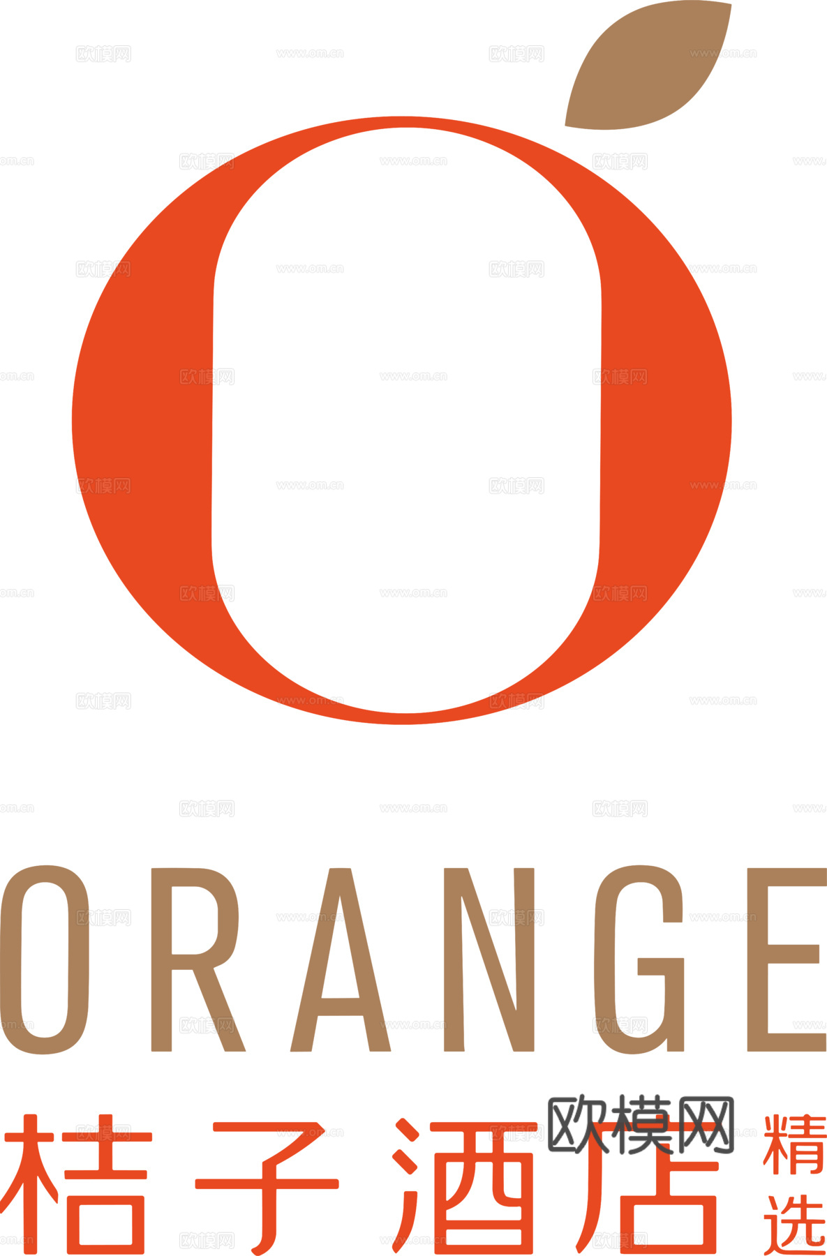 桔子酒店2，酒店旅馆logo