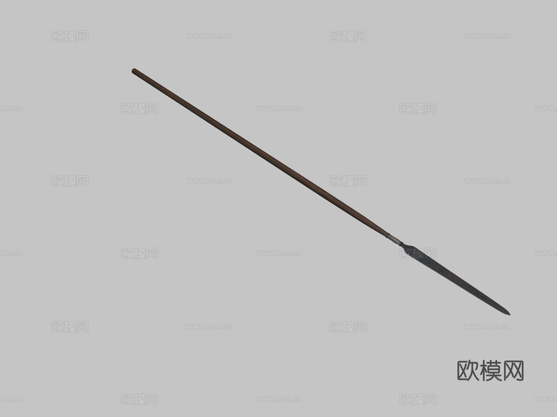 古老长矛3d模型下载（渲染图2）