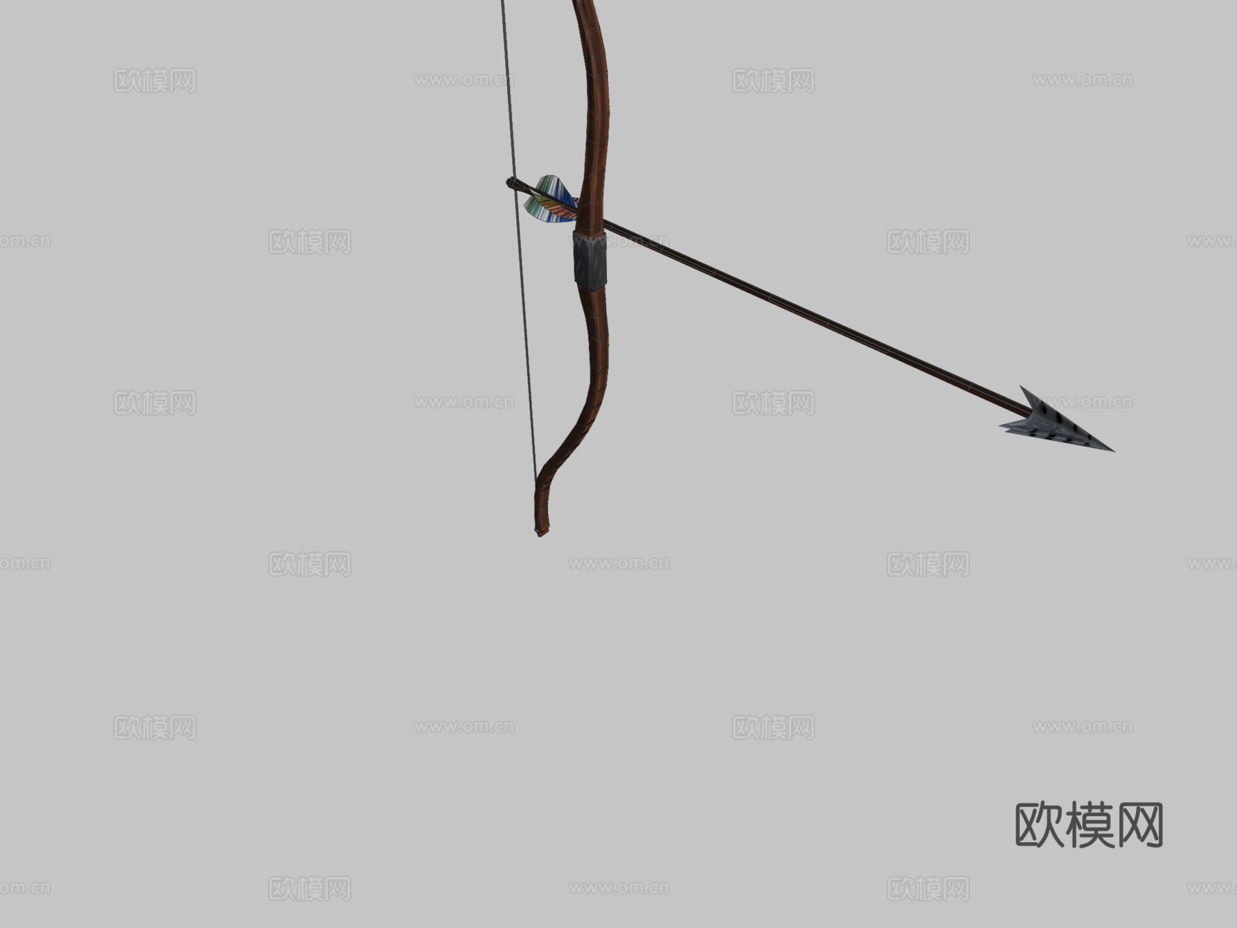 弓CG模型3d模型下载（渲染图2）