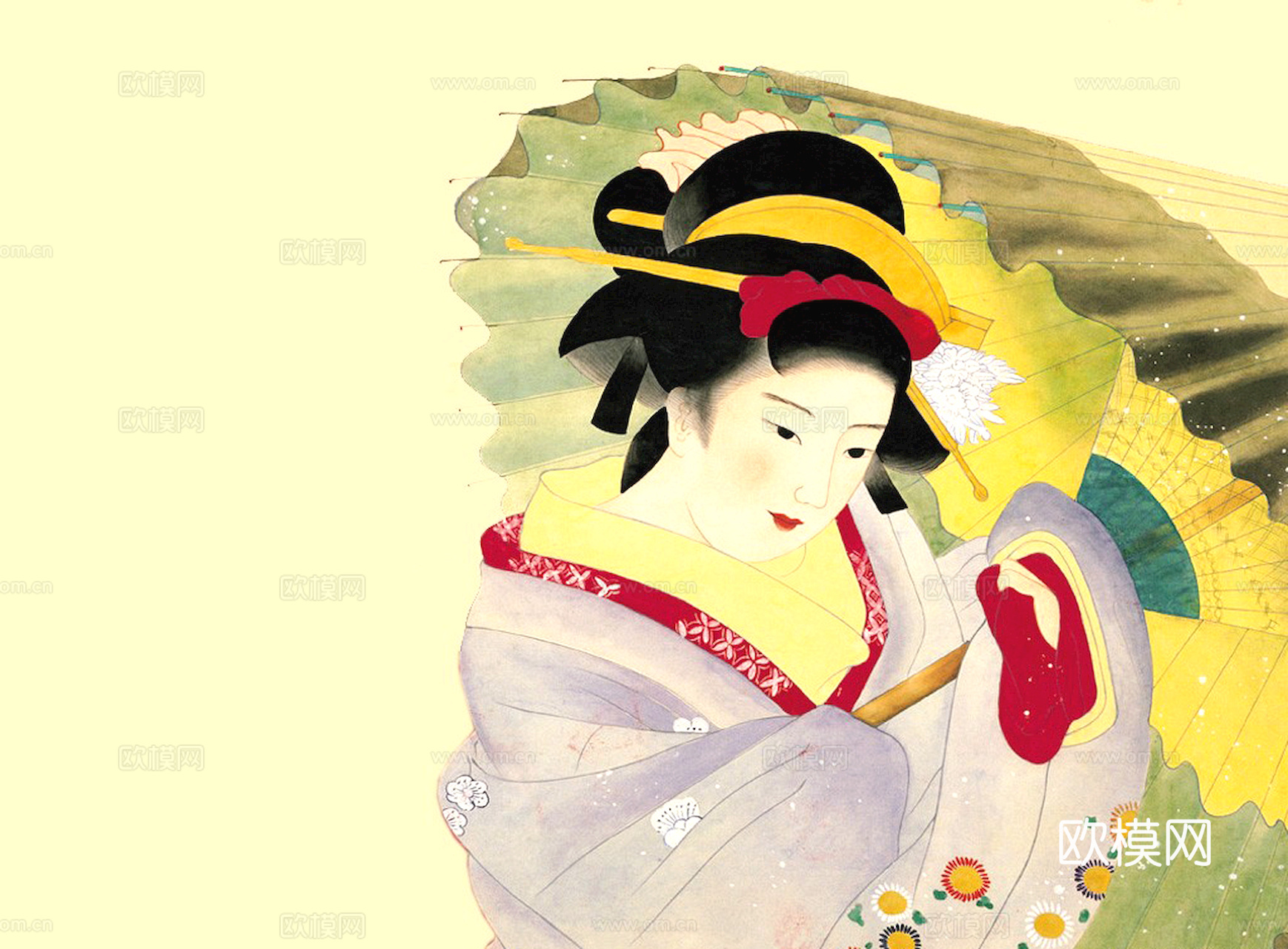 中式新中式挂画壁画水墨字画山水花鸟背景墙壁纸装饰画抽象画油画下载