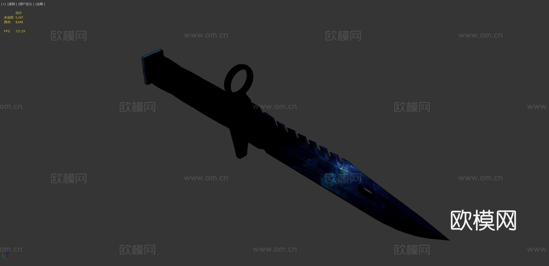 M9刺刀hecklux13d模型下载（渲染图4）