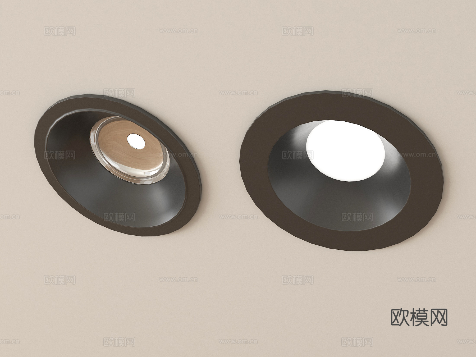 现代筒灯射灯 嵌入式筒灯su模型