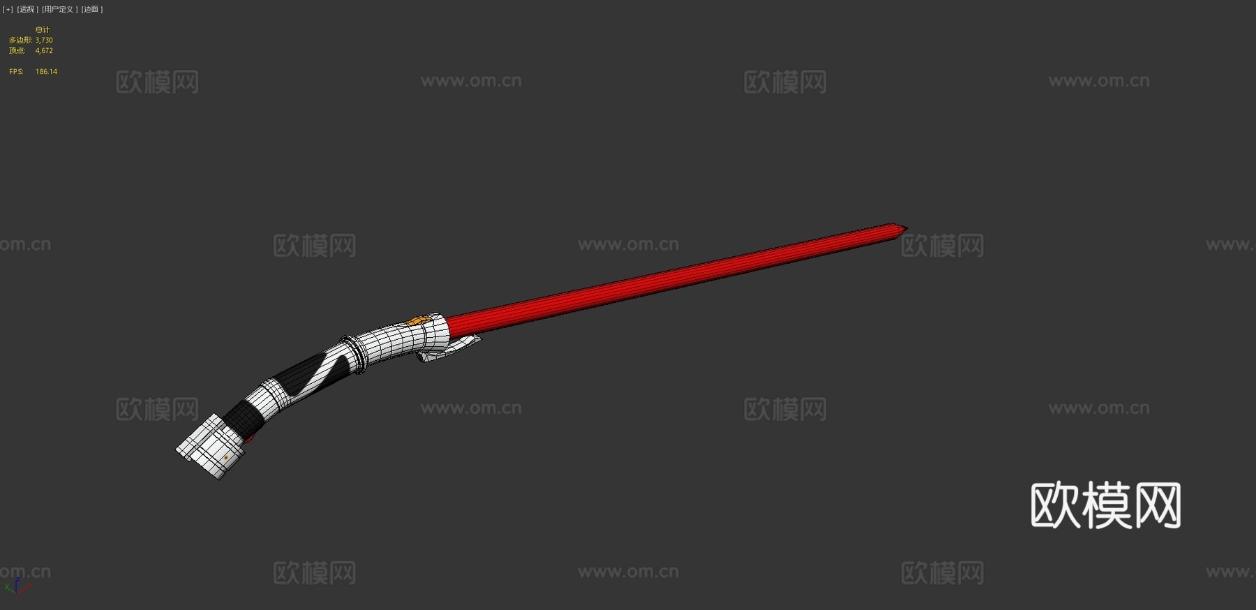 杜库伯爵的光剑3d模型下载（渲染图4）