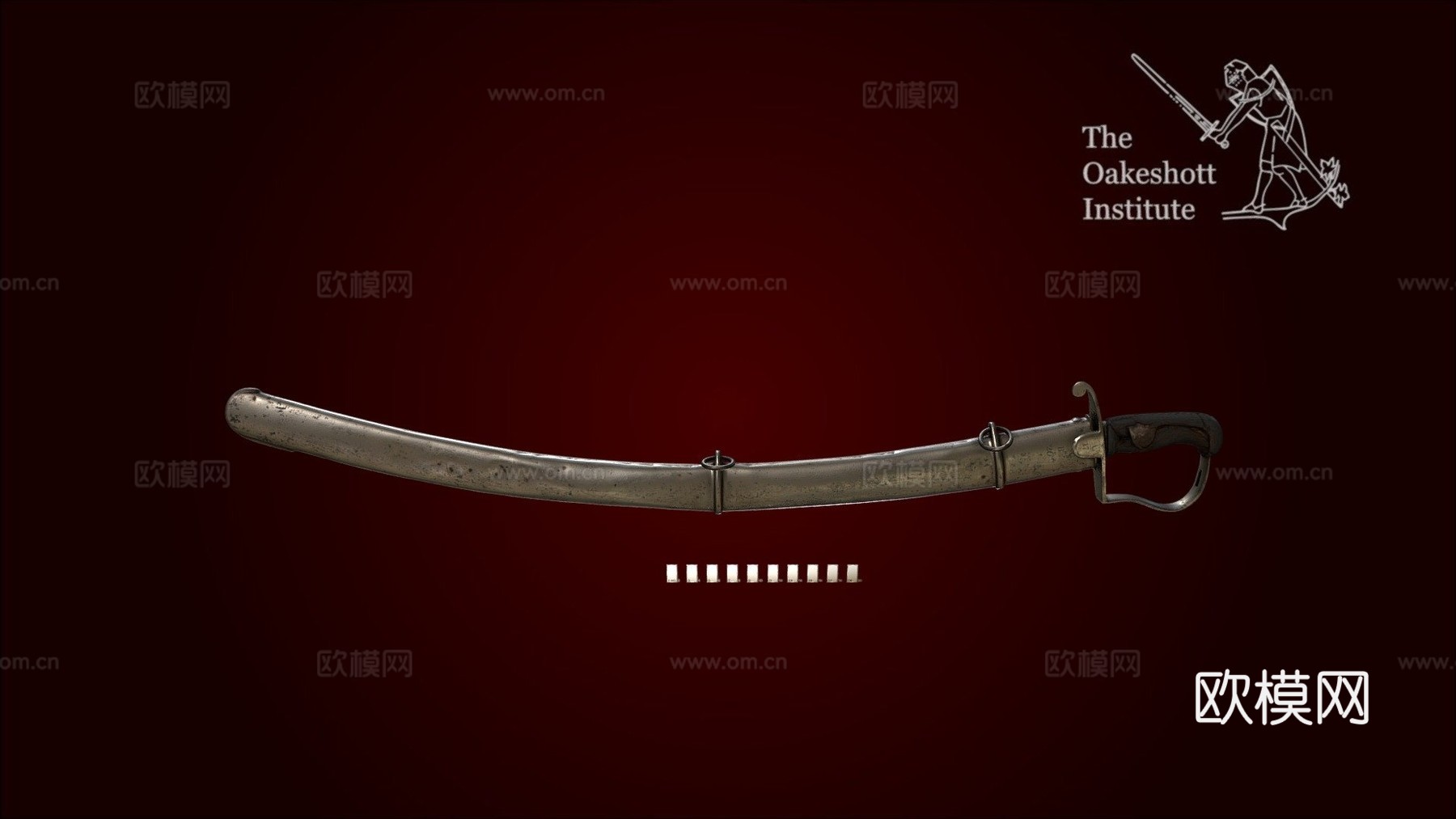 式轻骑兵军刀骑兵款3d模型下载（渲染图1）