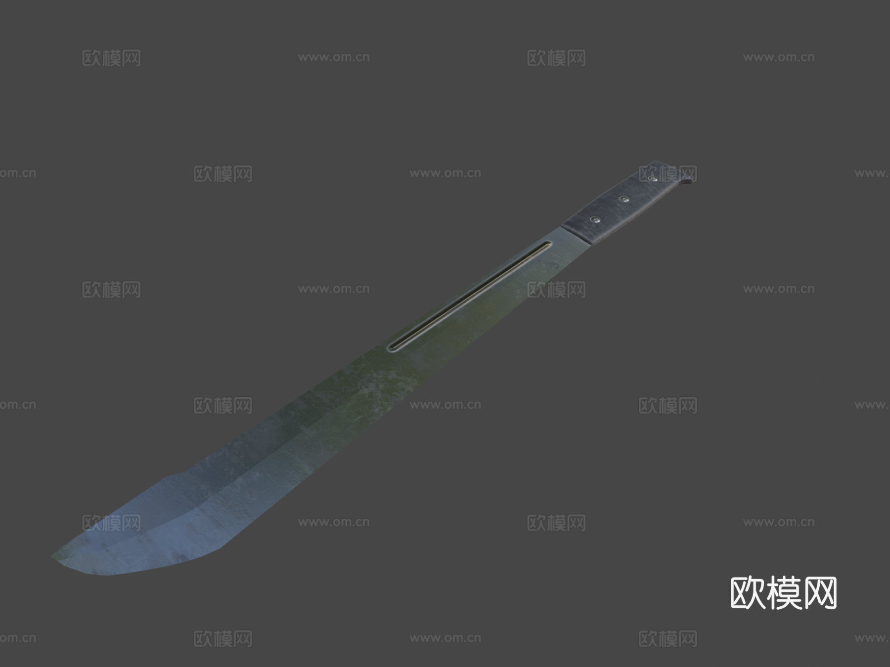 简易砍刀3d模型下载（渲染图5）