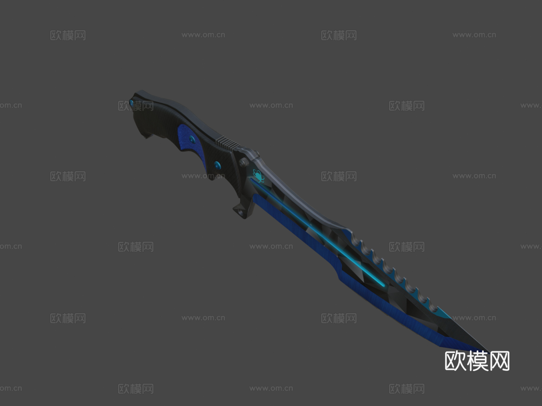 猎人赛博空间3d模型下载（渲染图7）