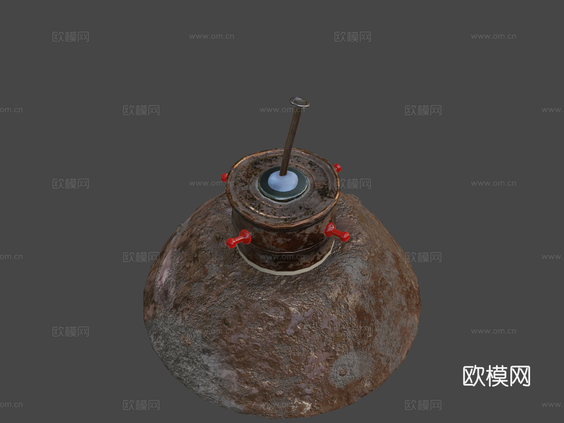 豆罐地雷原位3d模型下载（渲染图7）