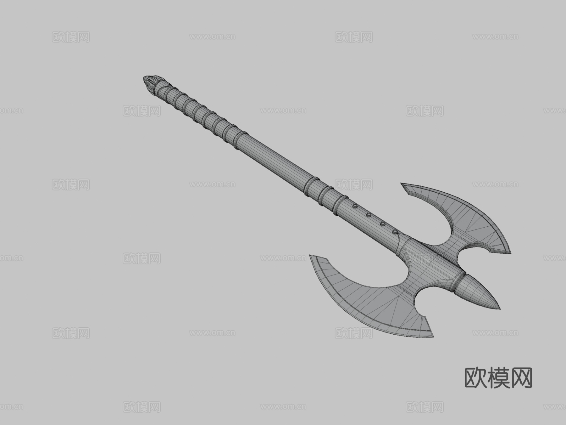 战士斧3d模型下载（渲染图3）