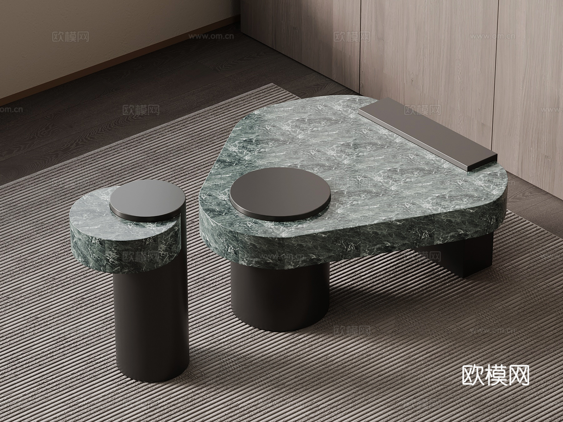 意式茶几su模型