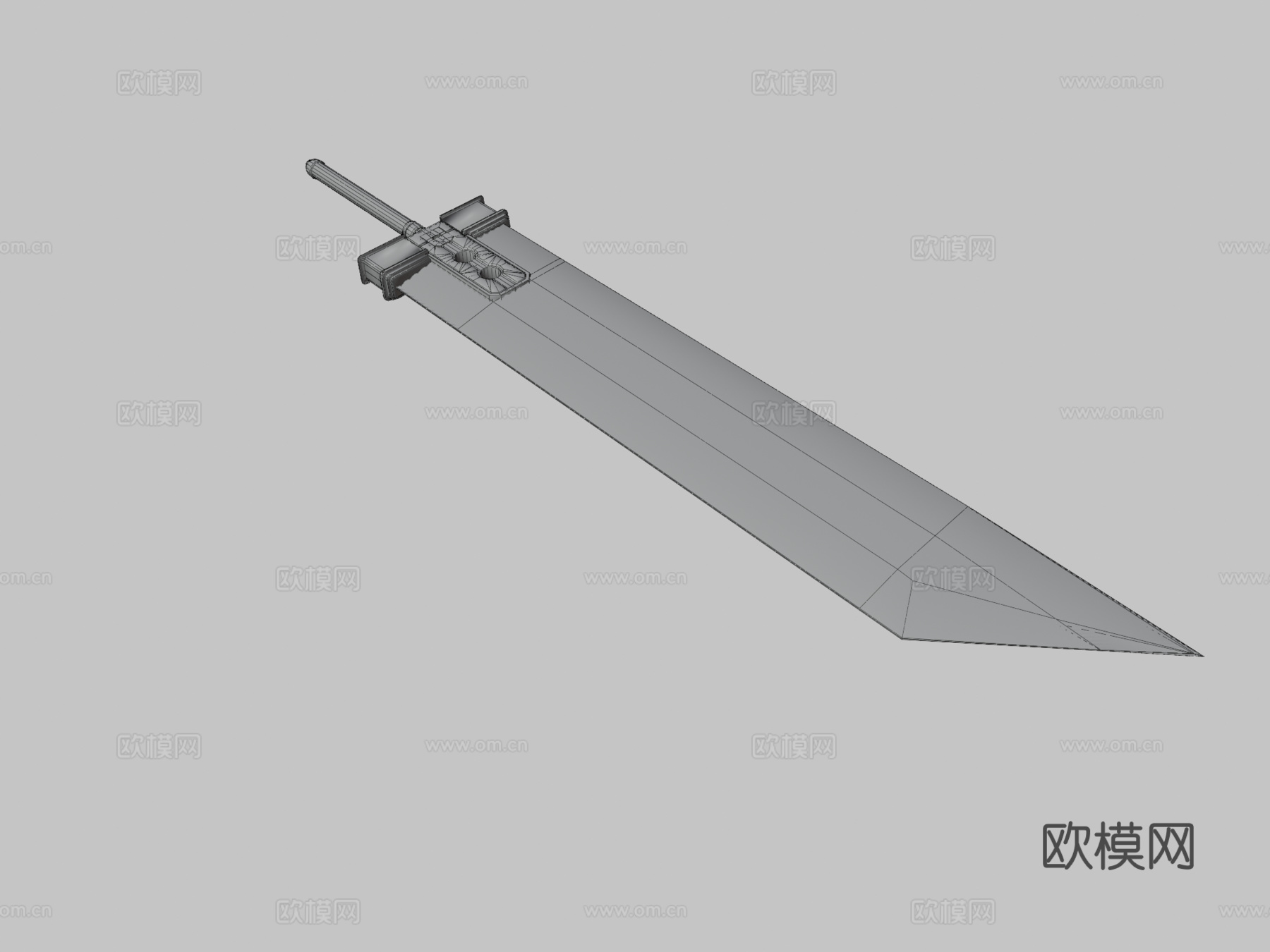破坏剑3d模型下载（渲染图3）