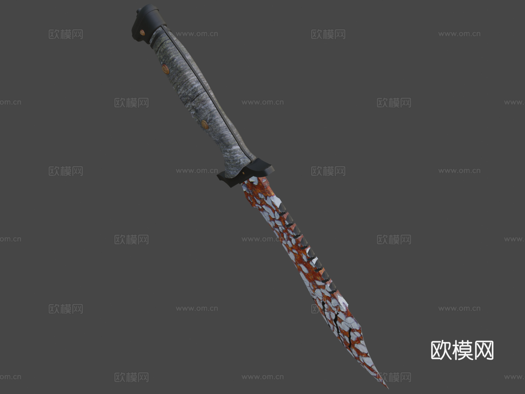 鲍伊锈蚀3d模型下载（渲染图5）