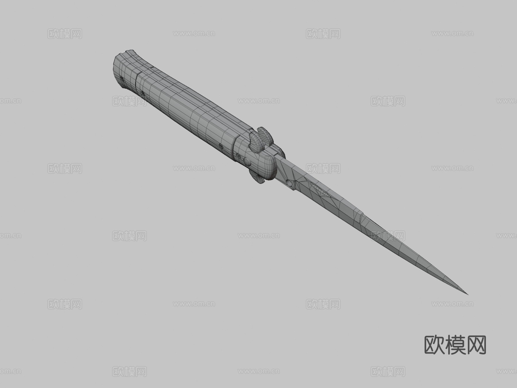 细金短剑3d模型下载（渲染图3）