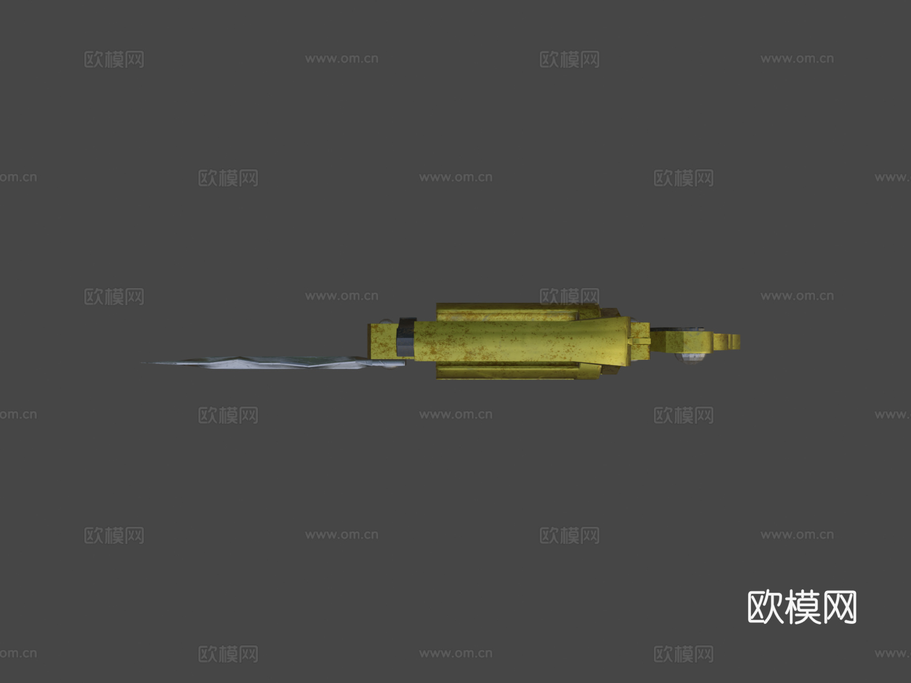 阿帕奇左轮3d模型下载（渲染图5）