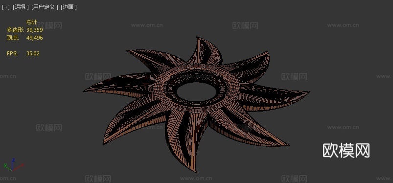 手里剑3d模型下载（渲染图4）