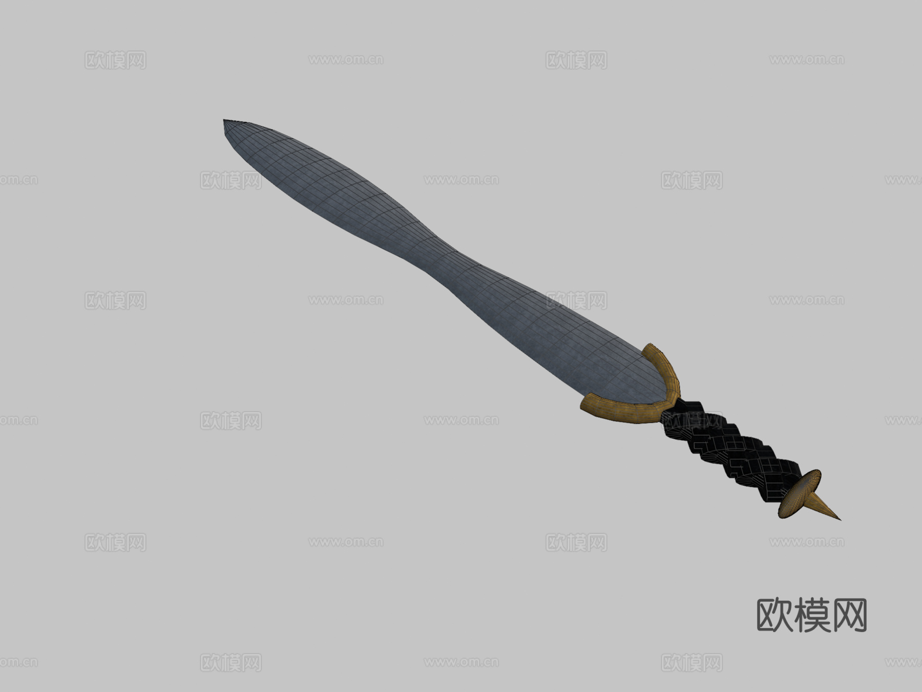 超狂狼之剑63d模型下载（渲染图2）