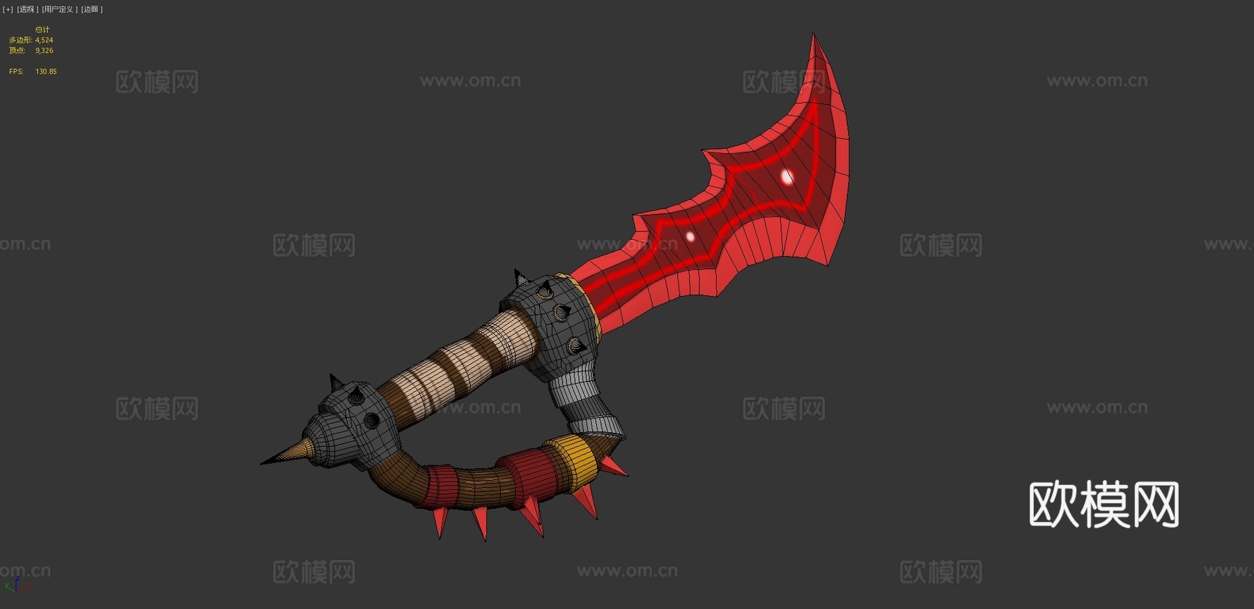 红刃3d模型下载（渲染图4）