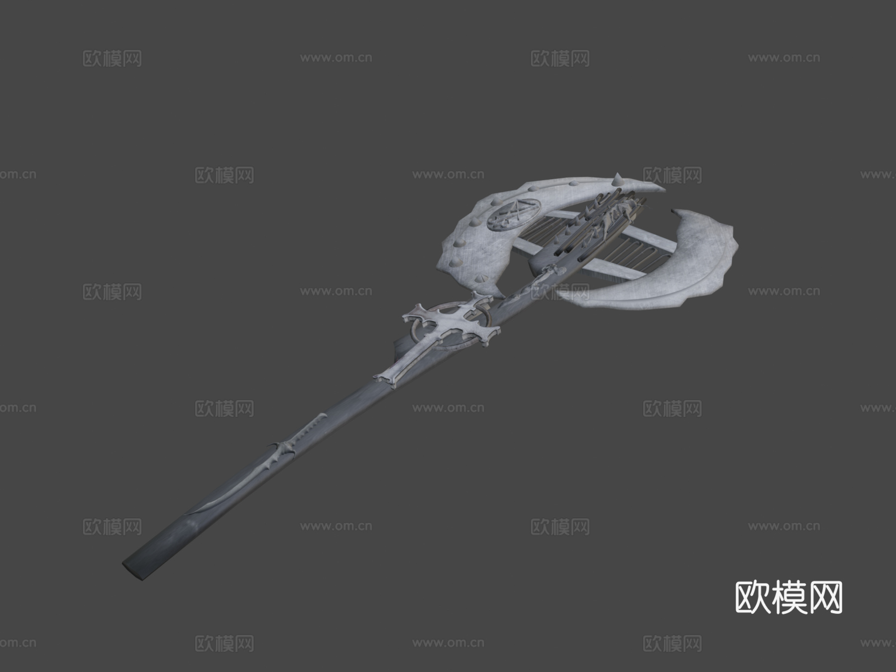 驱魔斧3d模型下载（渲染图5）