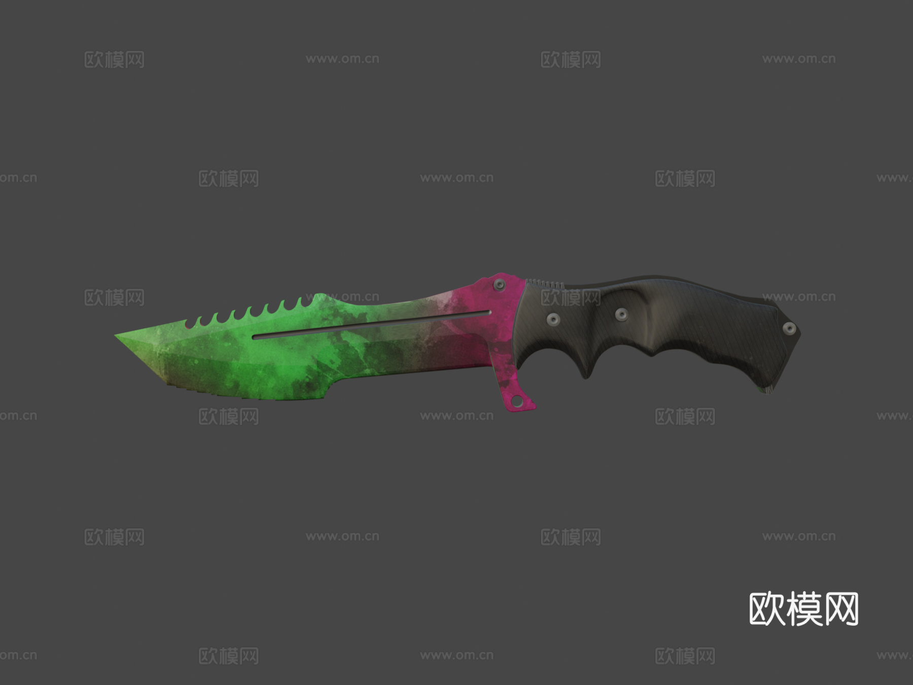 汗血杀手猎人刀3d模型下载（渲染图8）