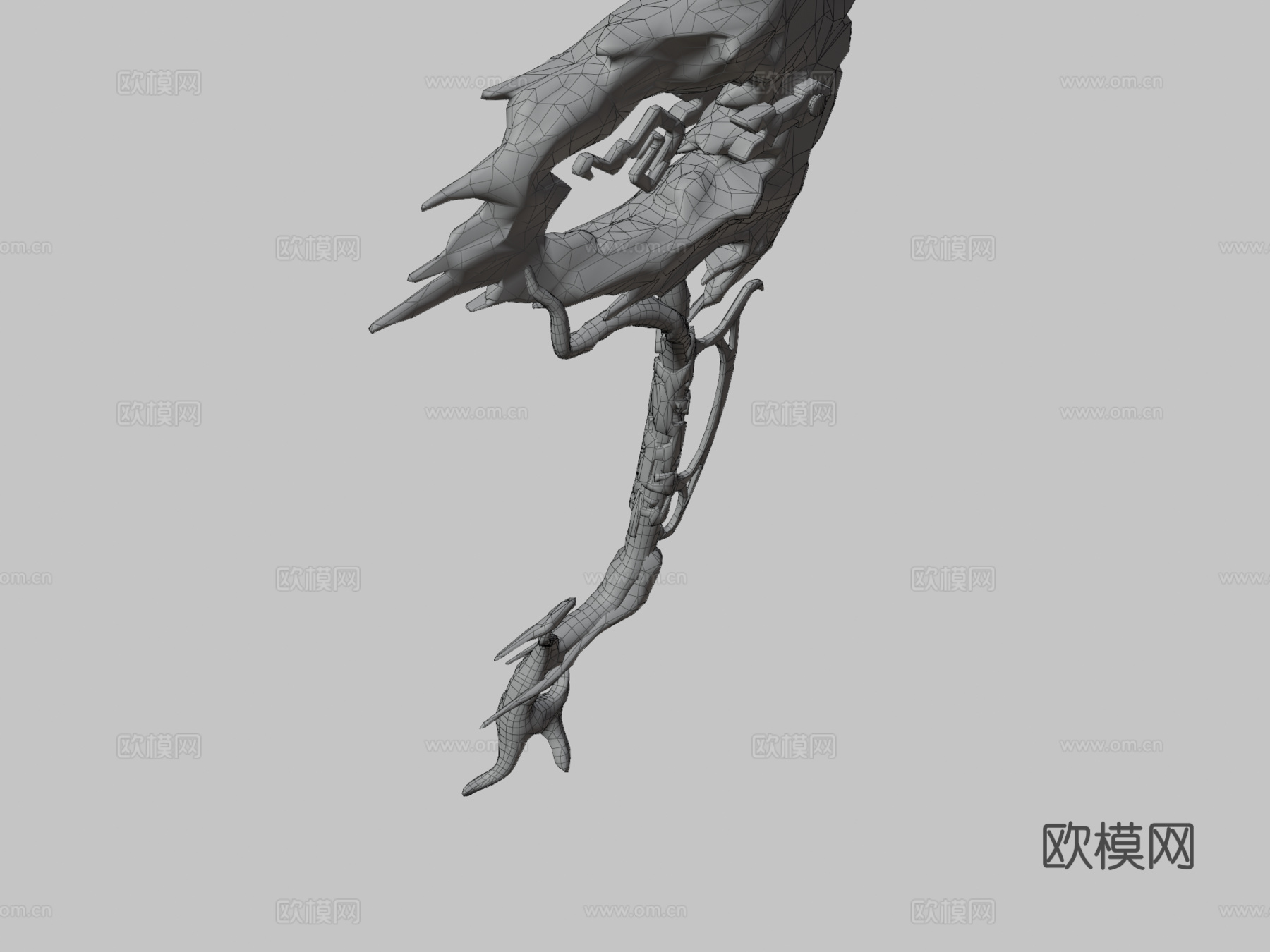 霜风风格化幻想斧作者Math Roodhuizen3d模型下载（渲染图3）