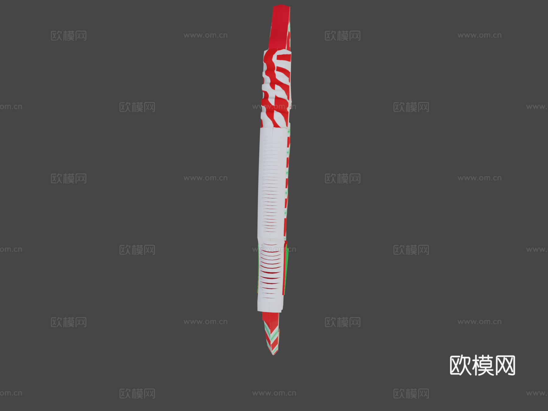 爪刀糖果手杖3d模型下载（渲染图5）