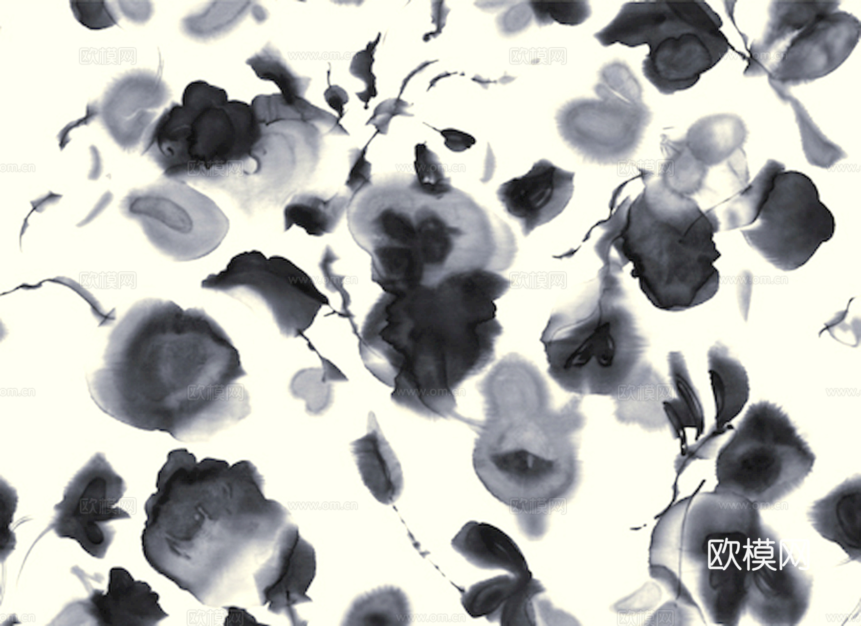 中式新中式挂画壁画水墨字画山水花鸟背景墙壁纸装饰画抽象画油画下载