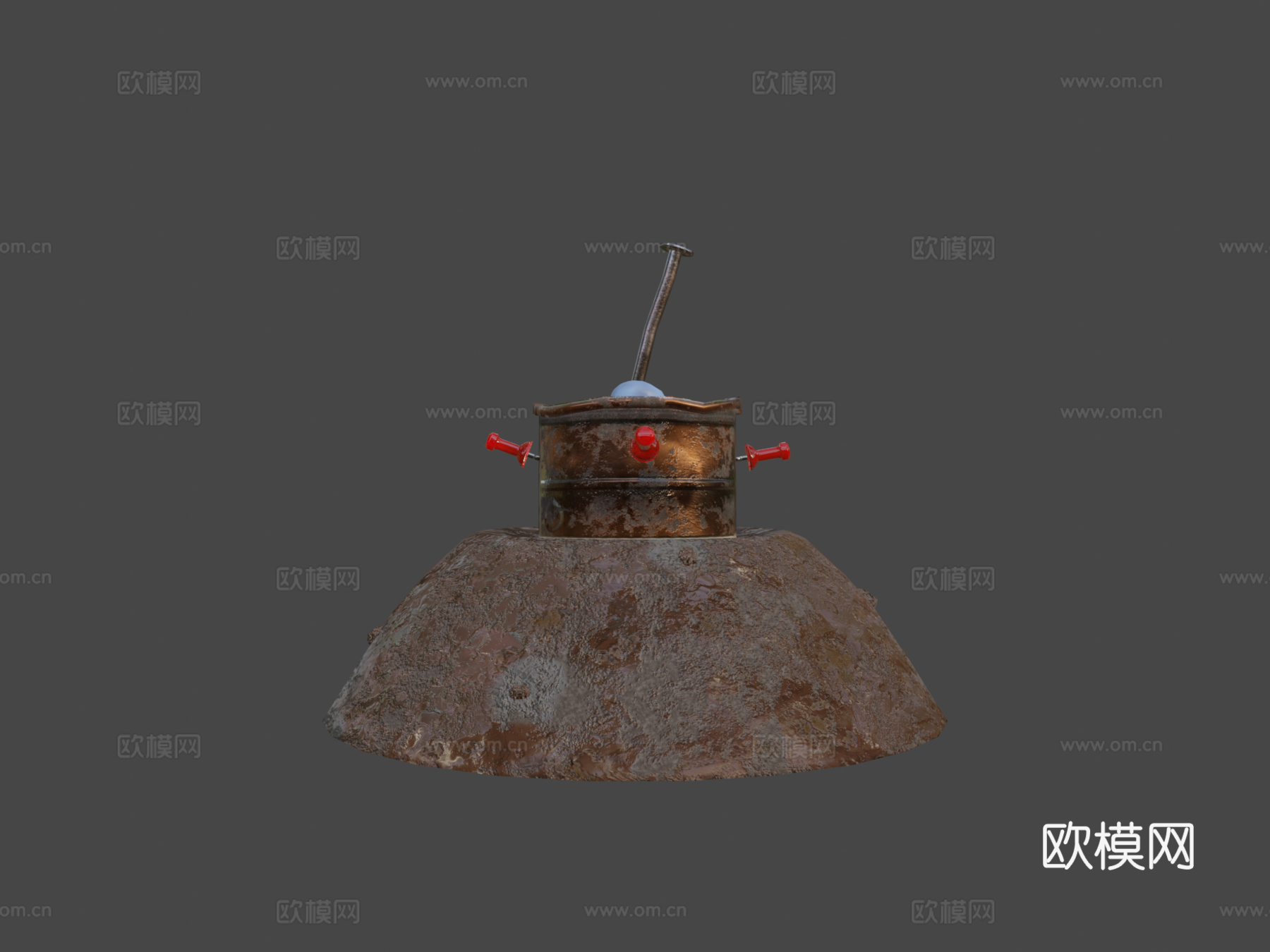 豆罐地雷原位3d模型下载（渲染图5）
