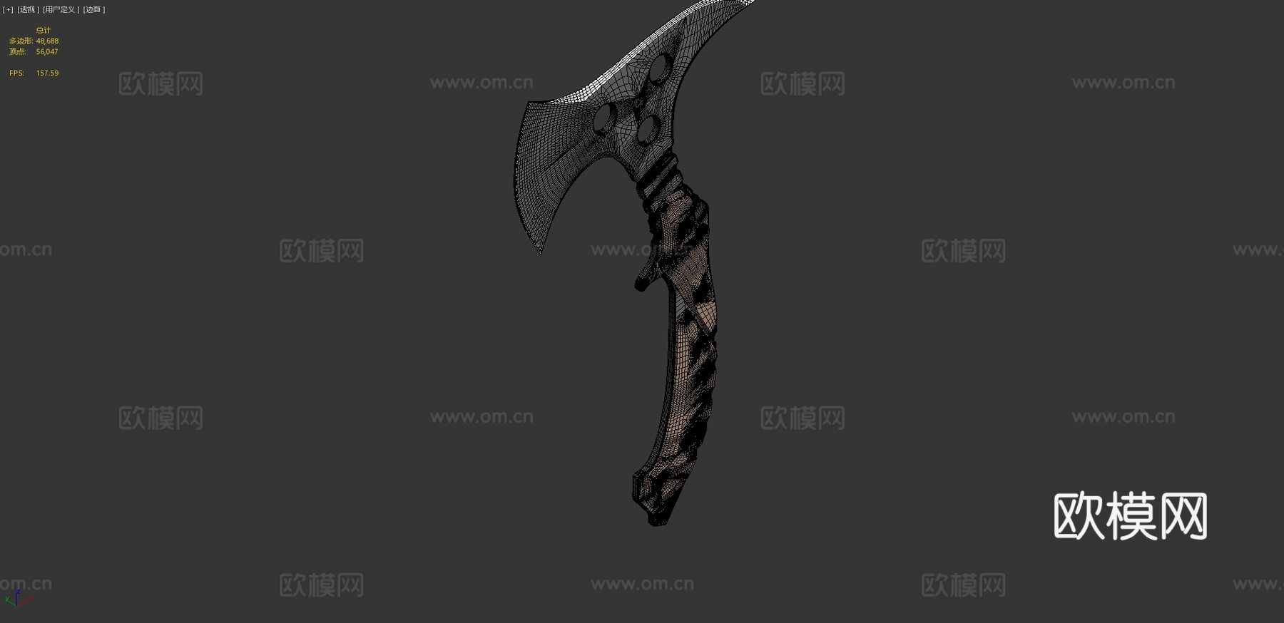 战斧3d模型下载（渲染图4）