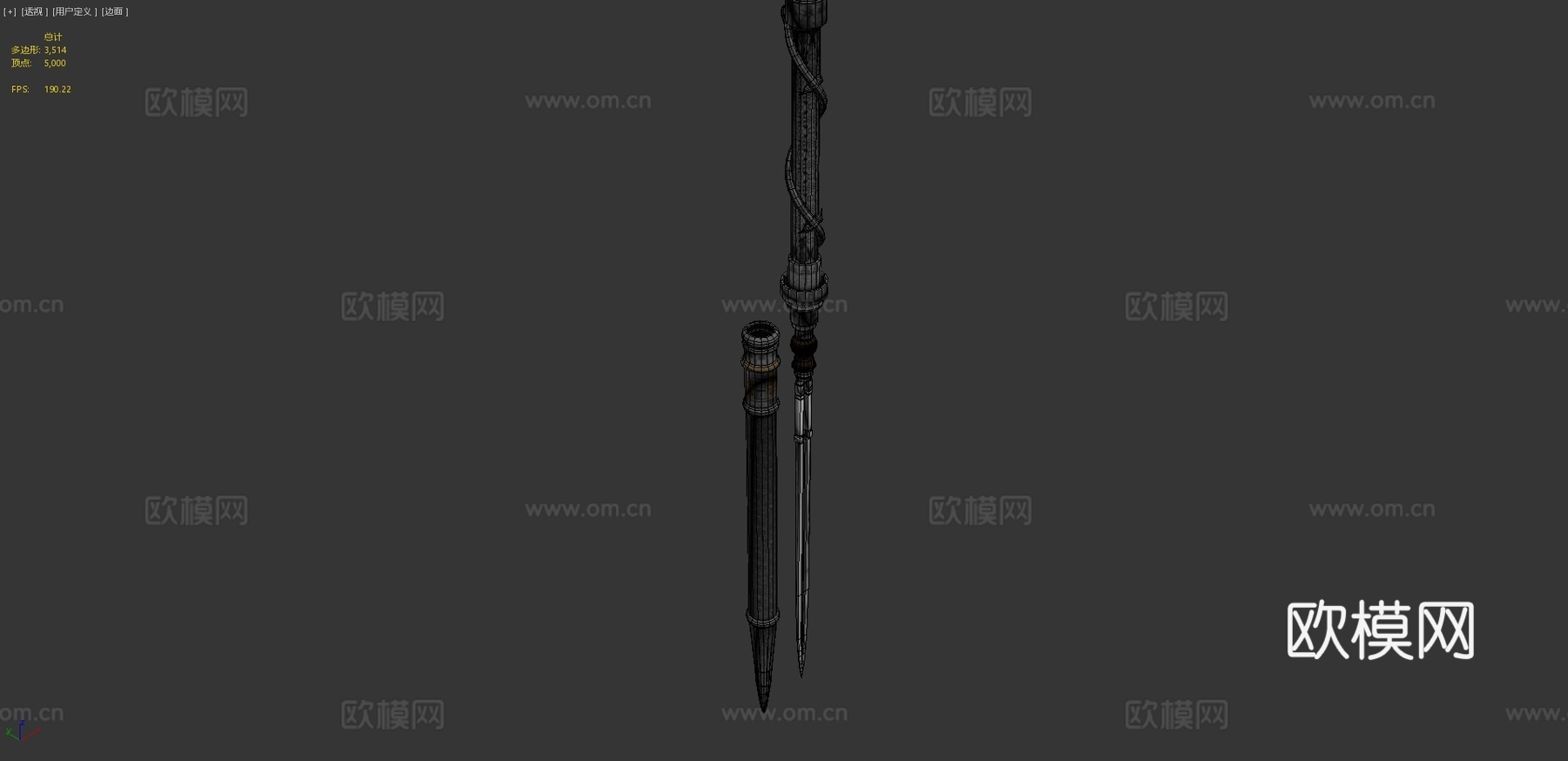 军刀翼3d模型下载（渲染图4）