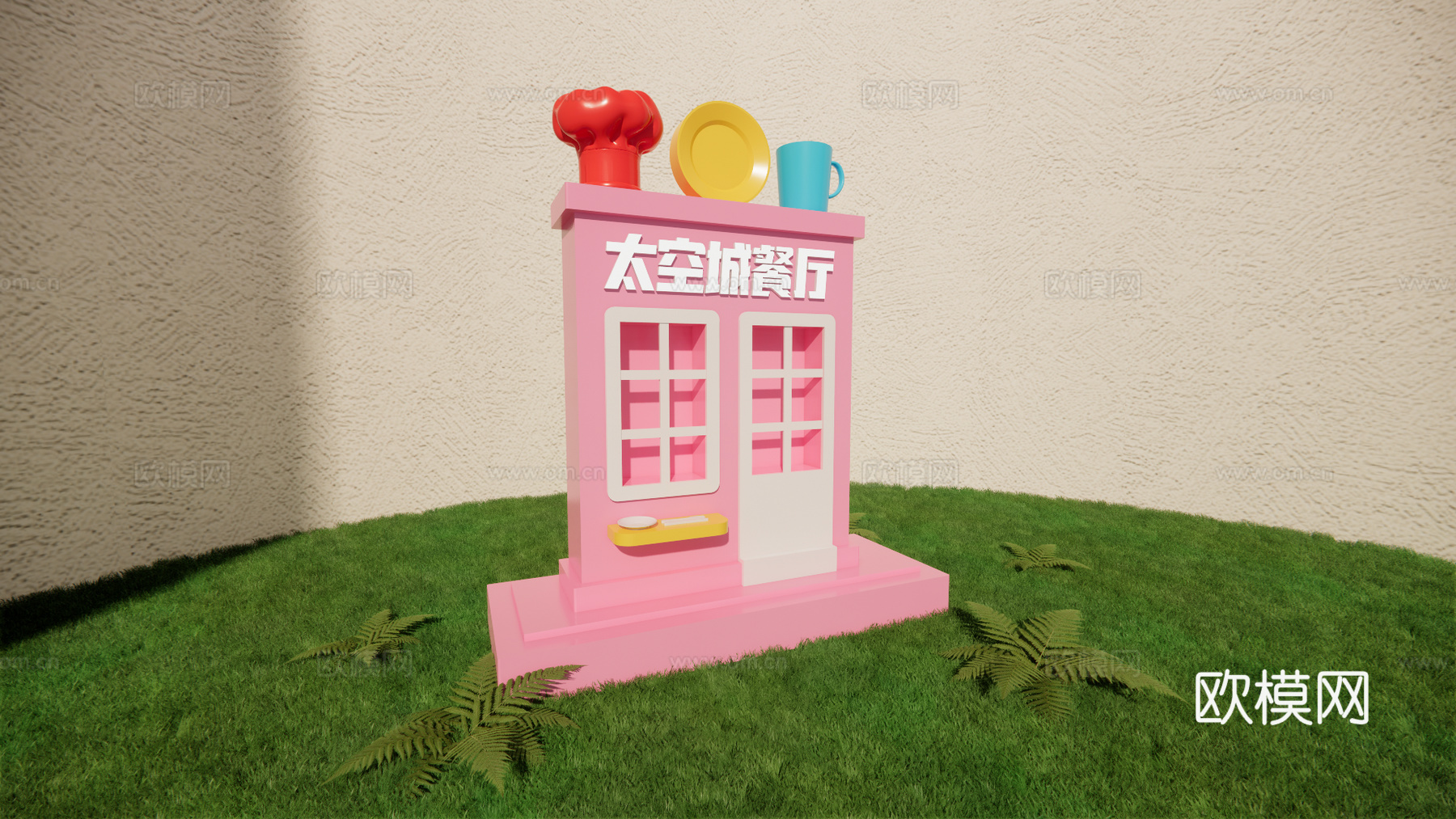 科技美陈 科技导视 公园导视 美陈导视 美陈打卡su模型