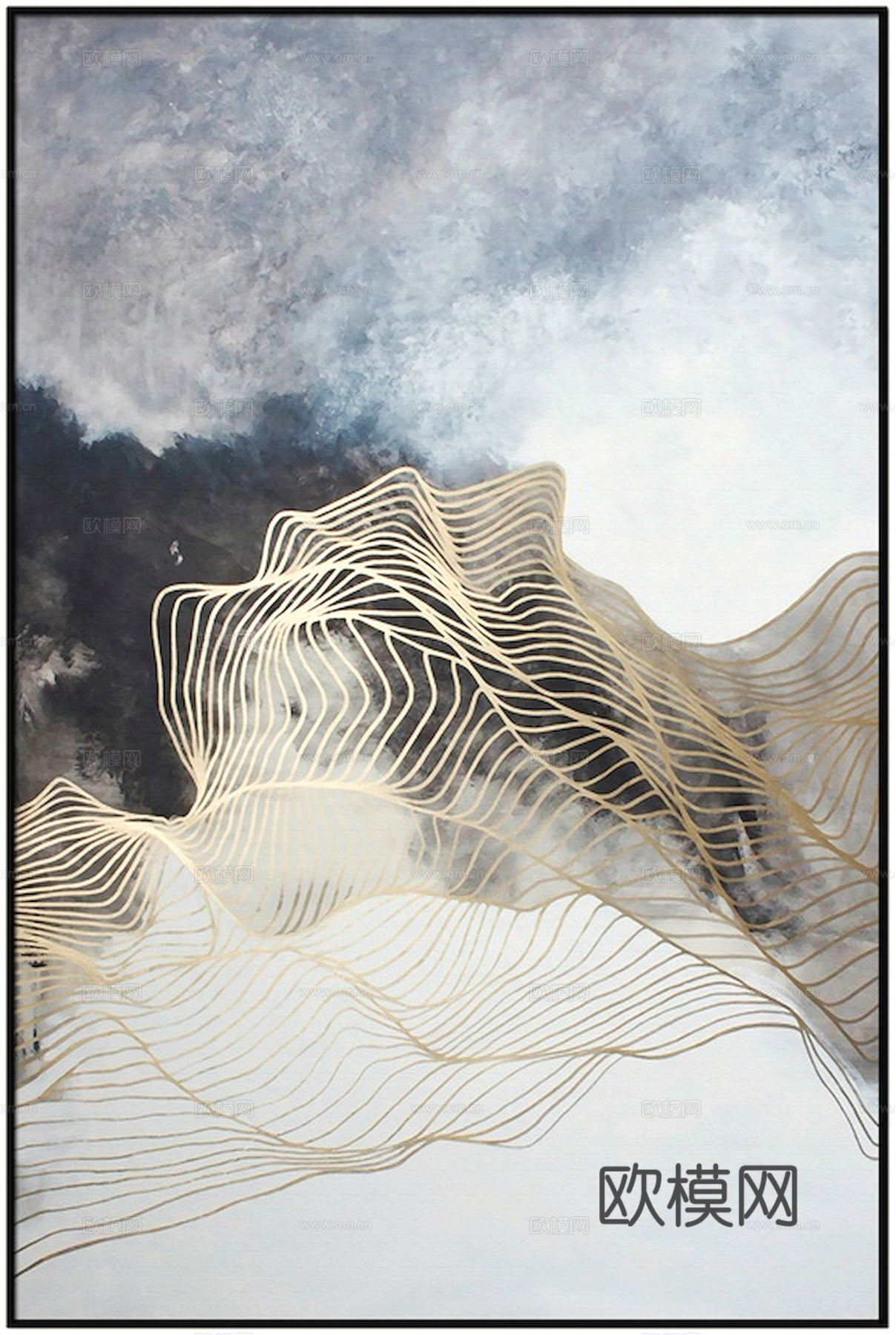 中式新中式挂画壁画字画山水花鸟背景墙壁纸装饰画抽象画油画下载